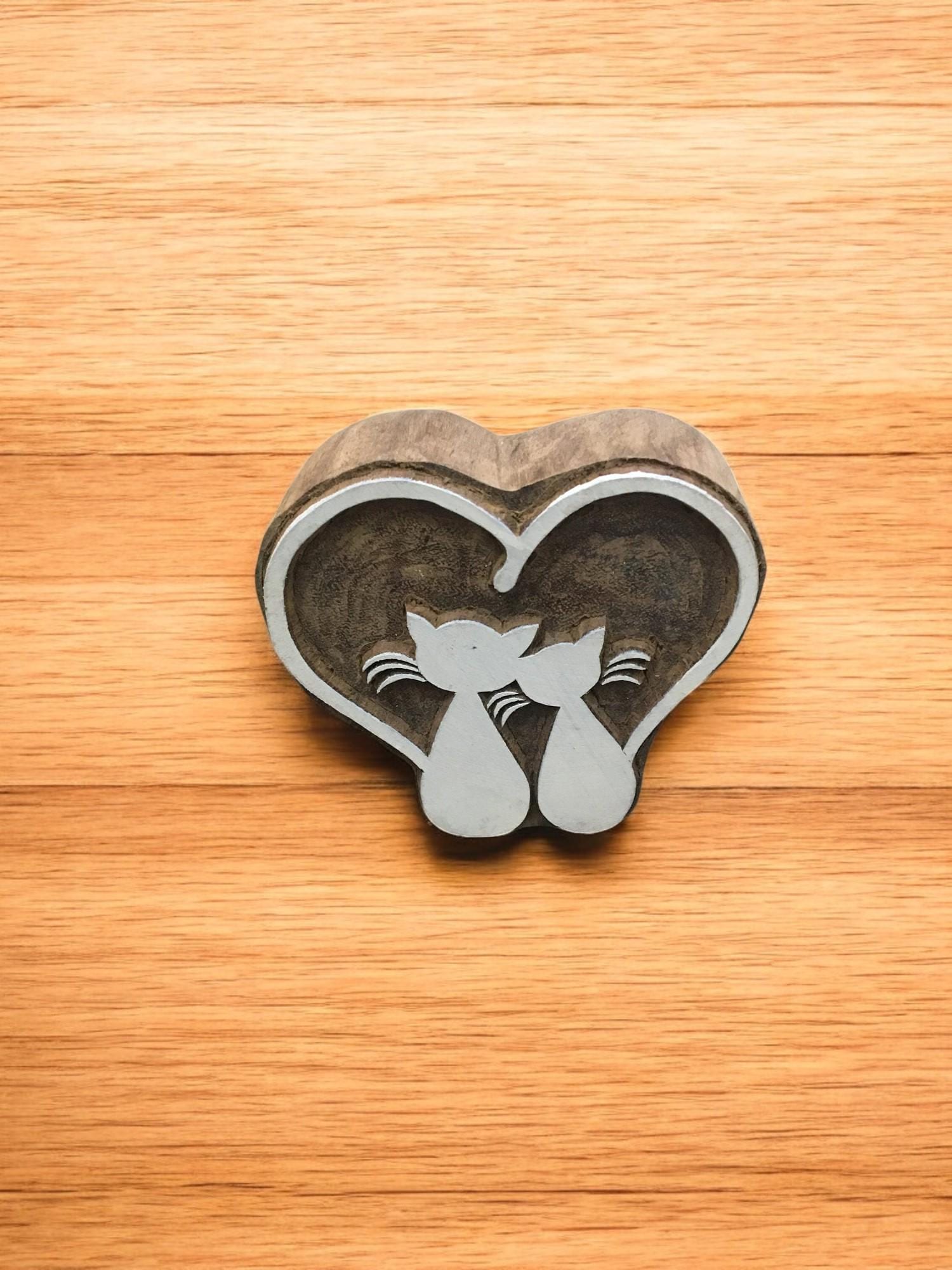 loving cats, pottery stamp ceramic mould scrapbooking tjap batik printing floral carved stamps.