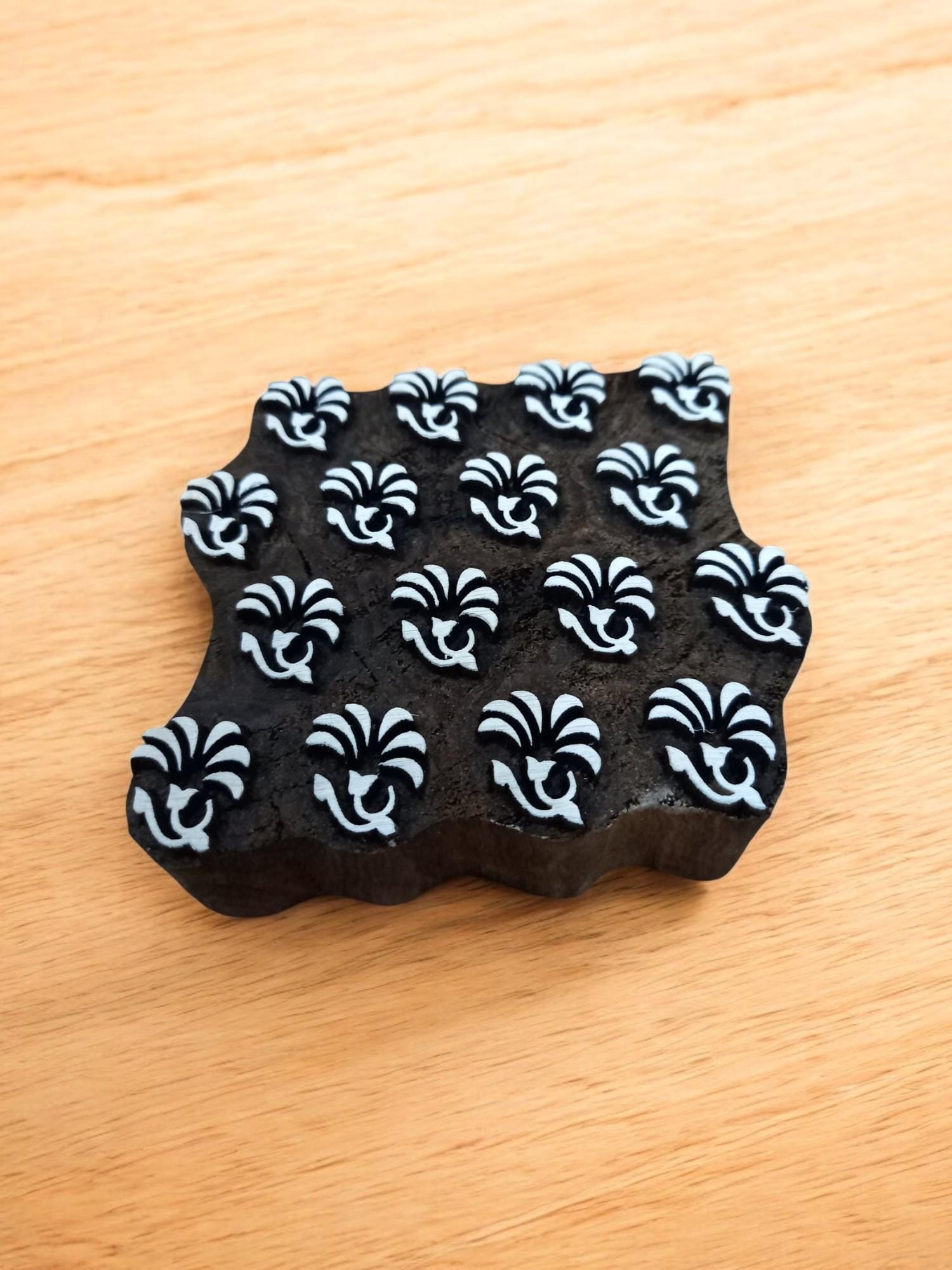 Repeat Pattern 1 ,pottery stamp ceramic mould scrapbooking tjap batik printing floral carved stamps.