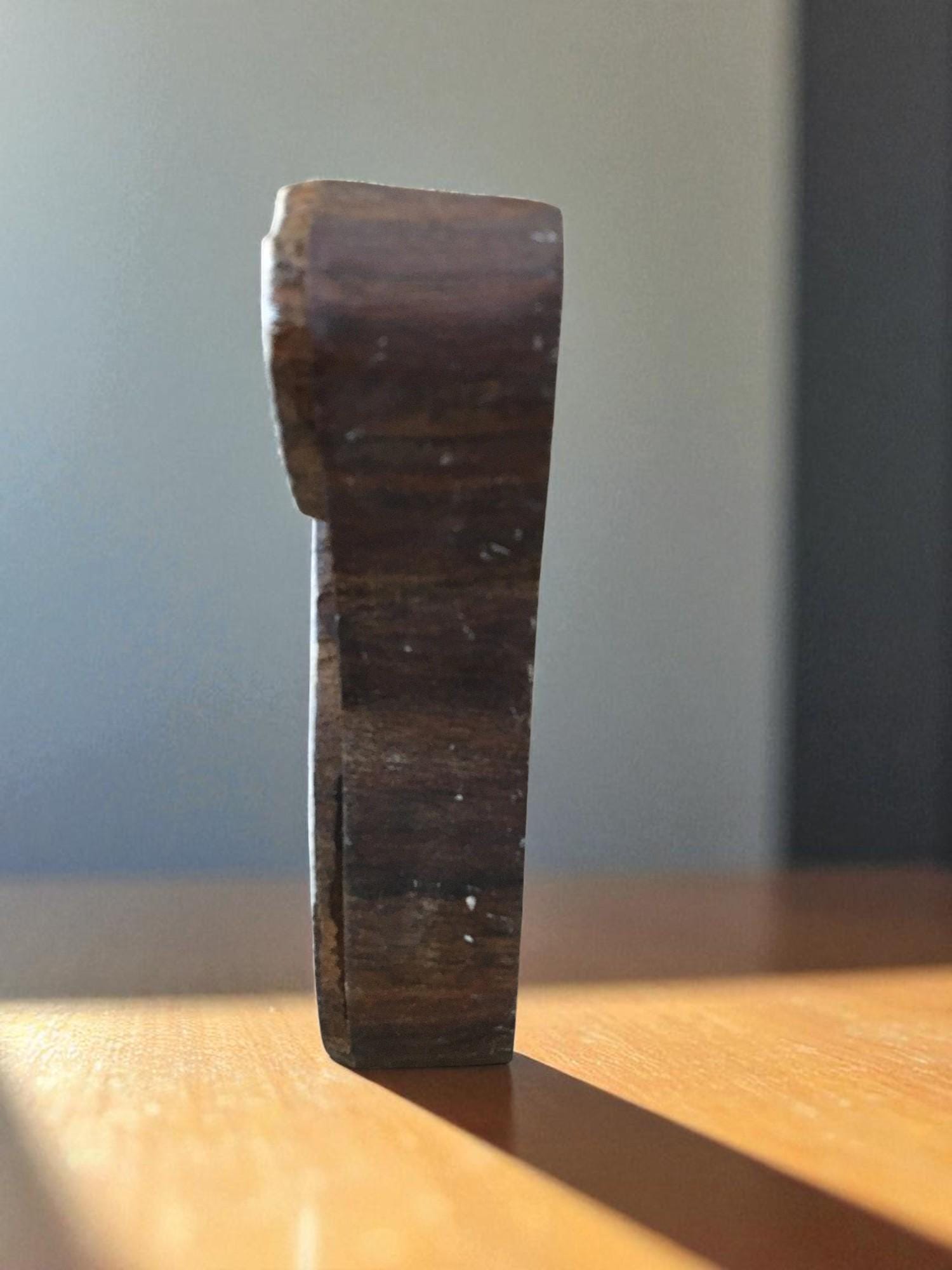 An Ostrich  hand carved Indian wood printing block; textile stamp; pottery stamp,