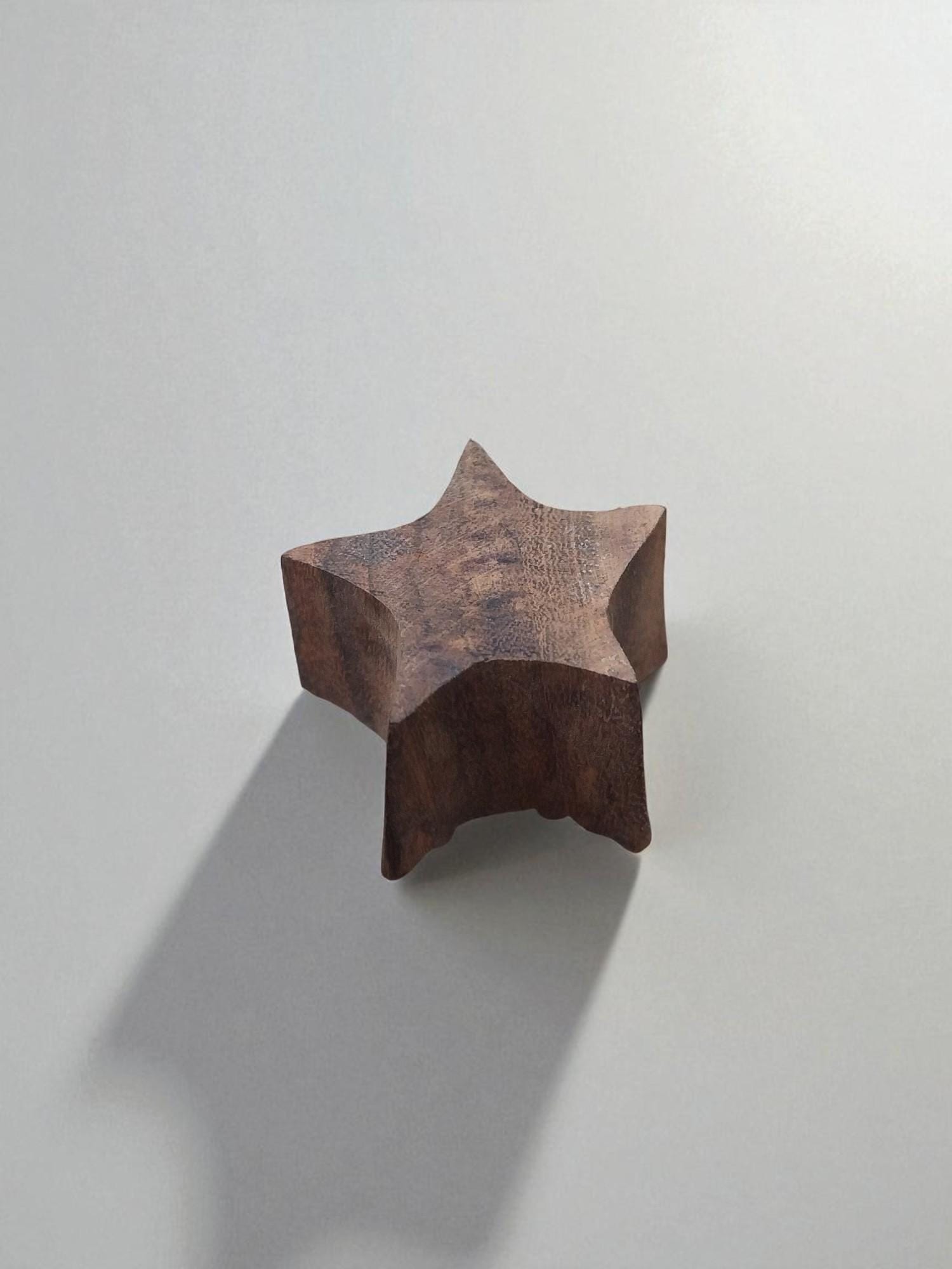 Pebble Star Wood Block Print Stamp, Indian Textile