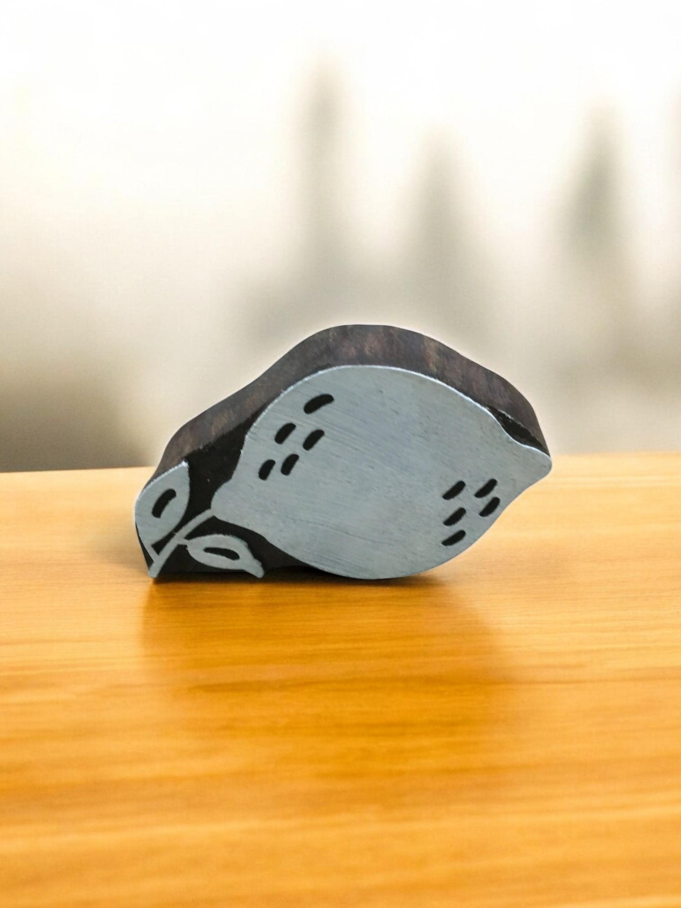 Leafy Lemon Wood Printing Block, Indian Textile Stamp (6x10cm)