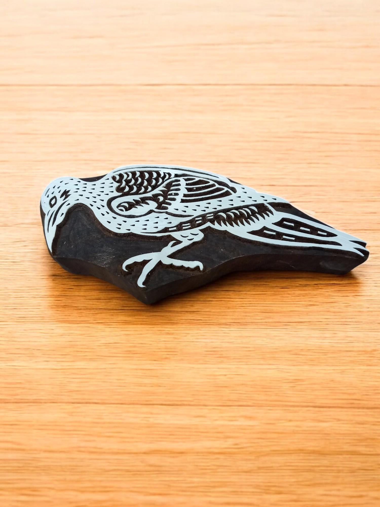 Vulture Bird ,pottery stamp ceramic mould scrapbooking tjap batik printing floral carved stamps.