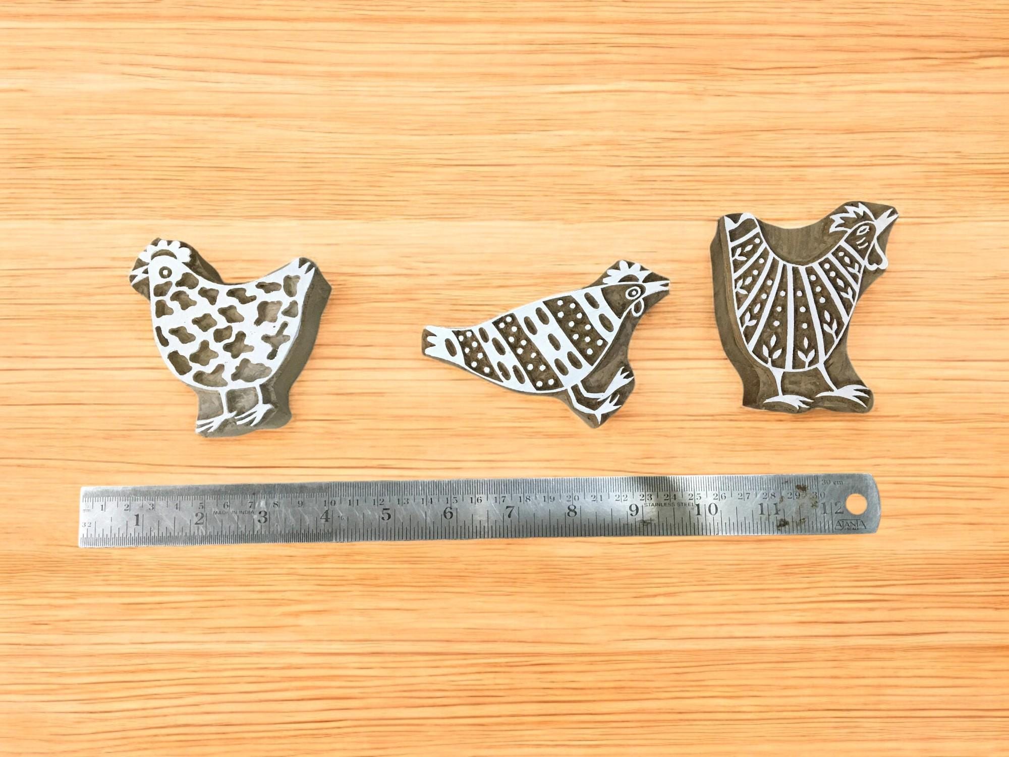 Feathered Flock of Hen Stamp