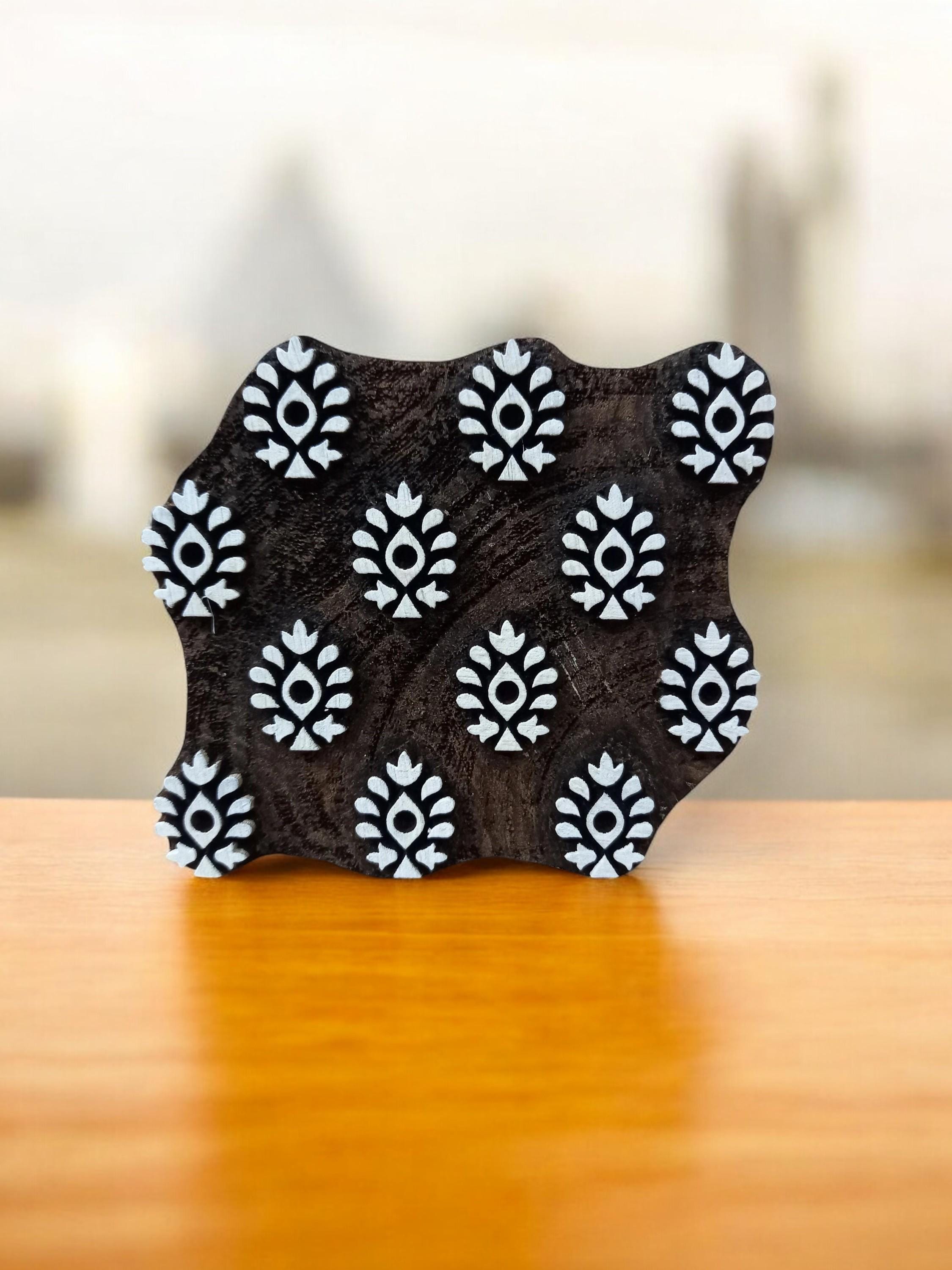 Repeat Pattern 2 ,pottery stamp ceramic mould scrapbooking tjap batik printing floral carved stamps.