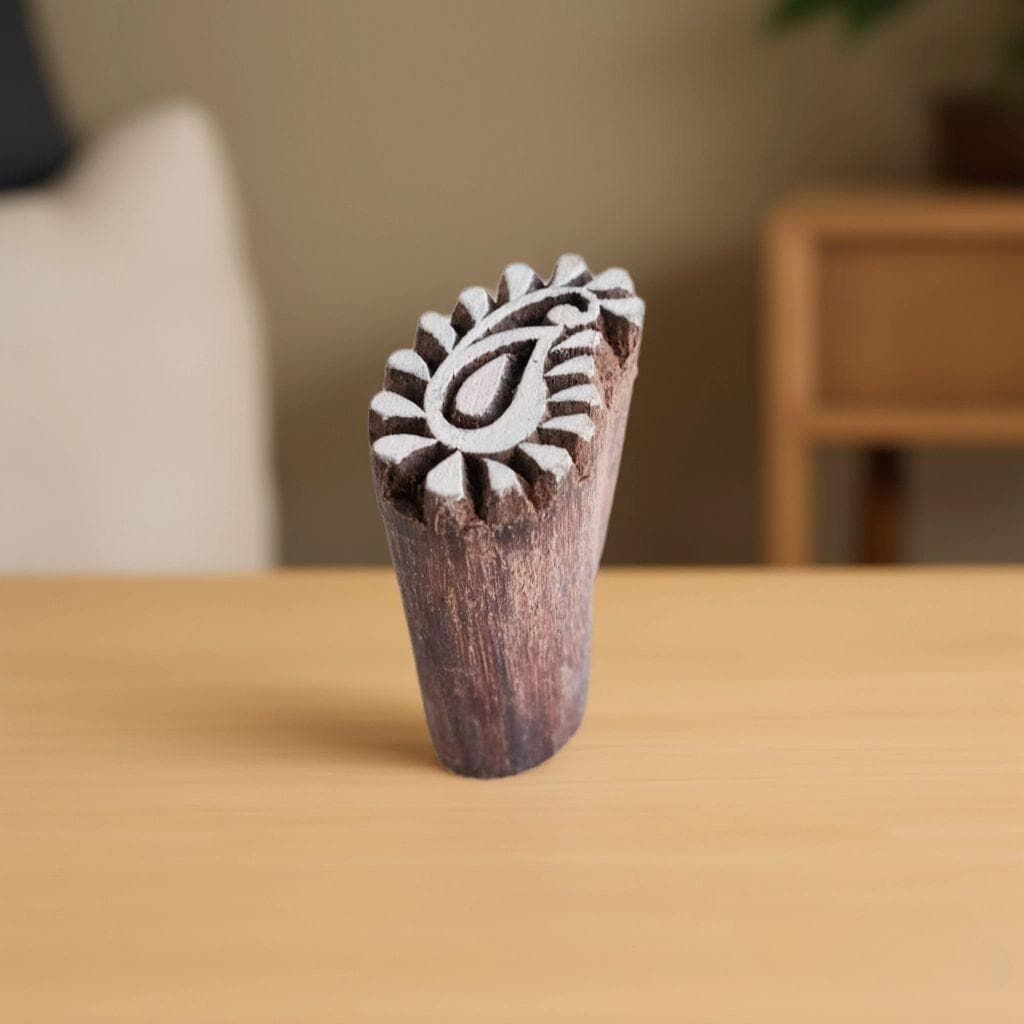 Indian Woodblock Stamp, Textile, Pottery, and Leather Tool