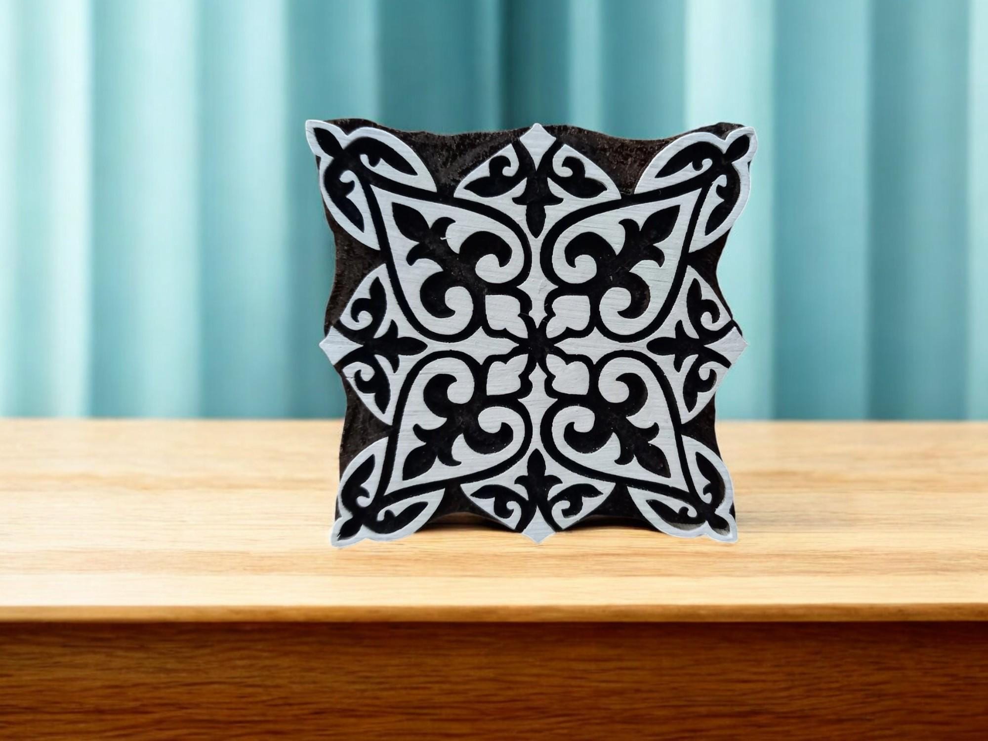 Tile Design 1,pottery stamp ceramic mold scrapbooking tjap batik printing floral carved stamps.