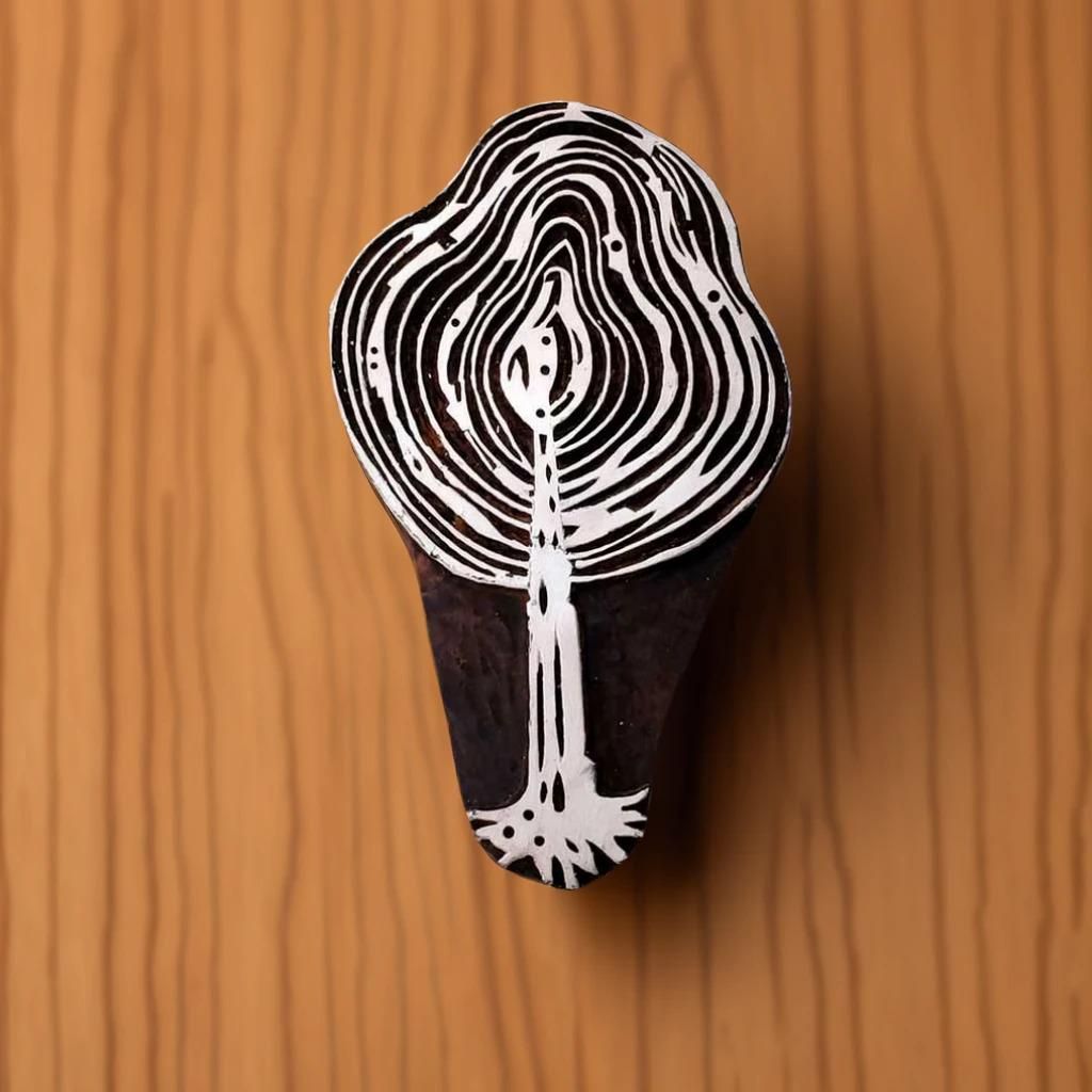 Pear Swirl Tree Wood Block