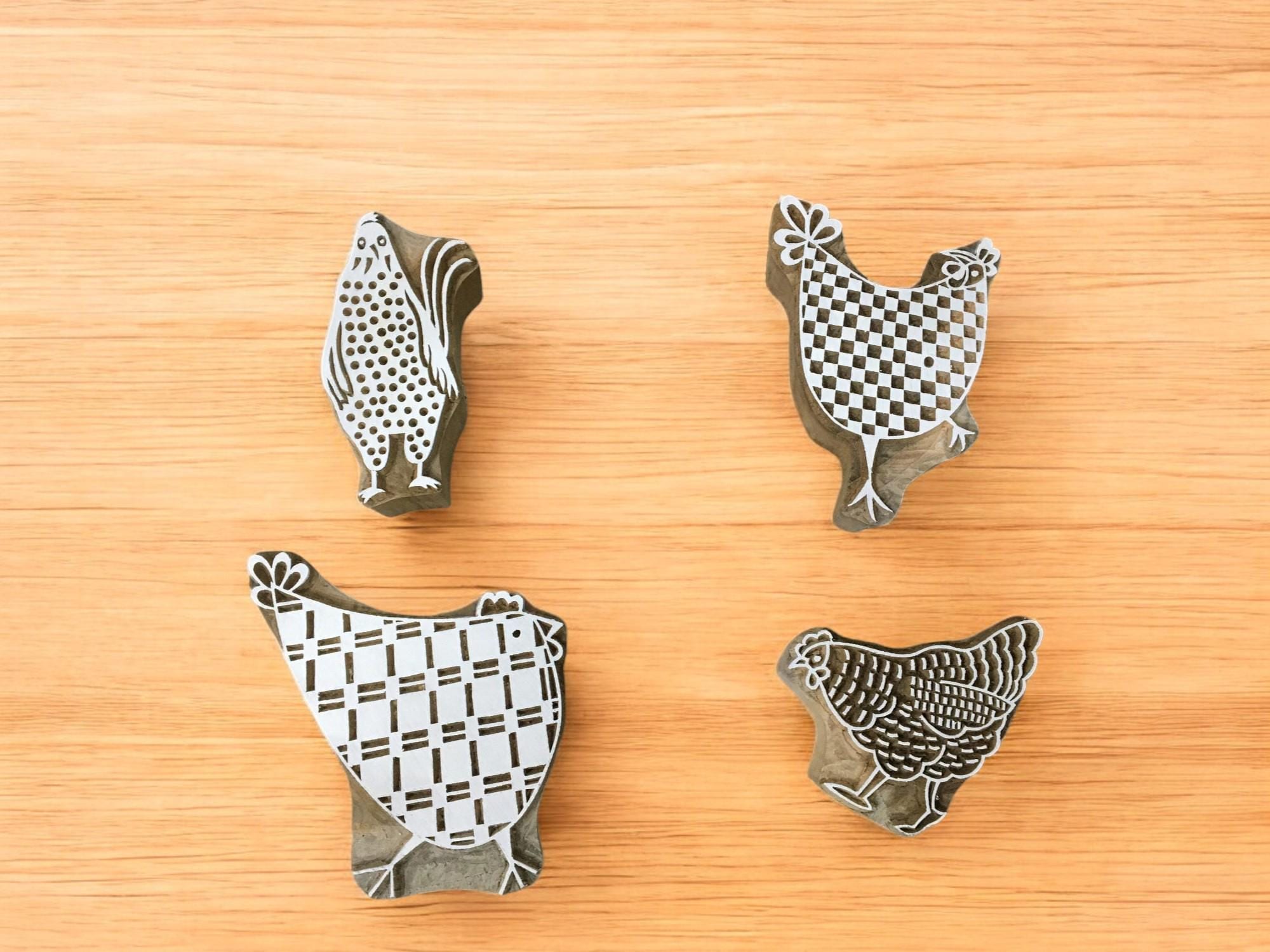 Feathered Flock of Hen Stamp