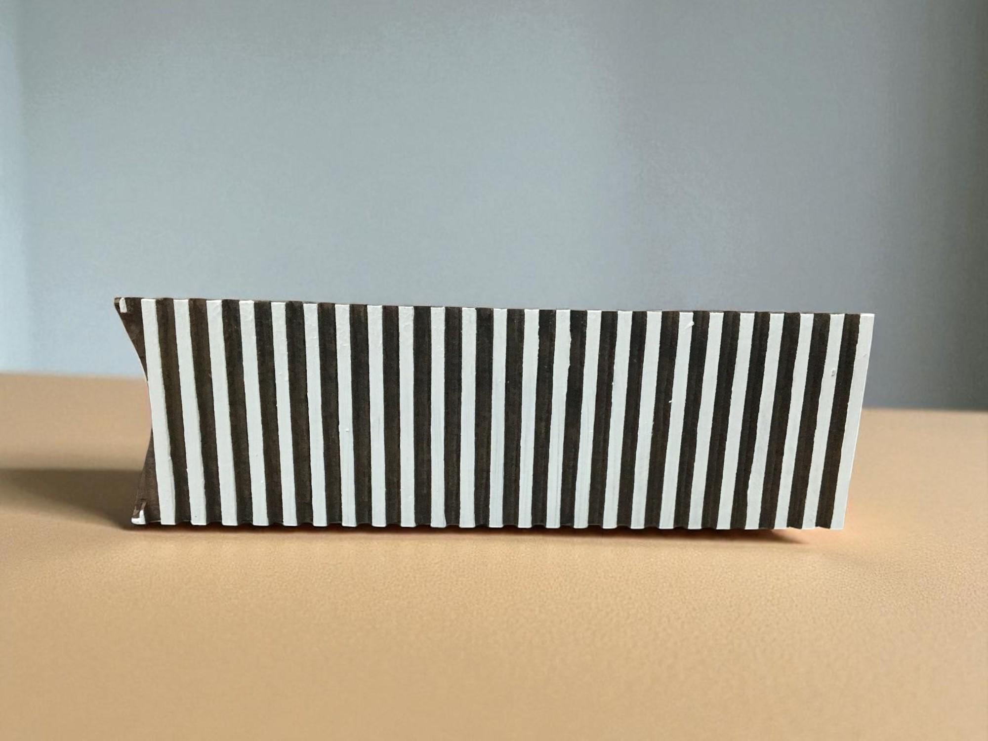 Stripy Border,  hand carved Indian wood printing block; textile stamp; pottery stamp,