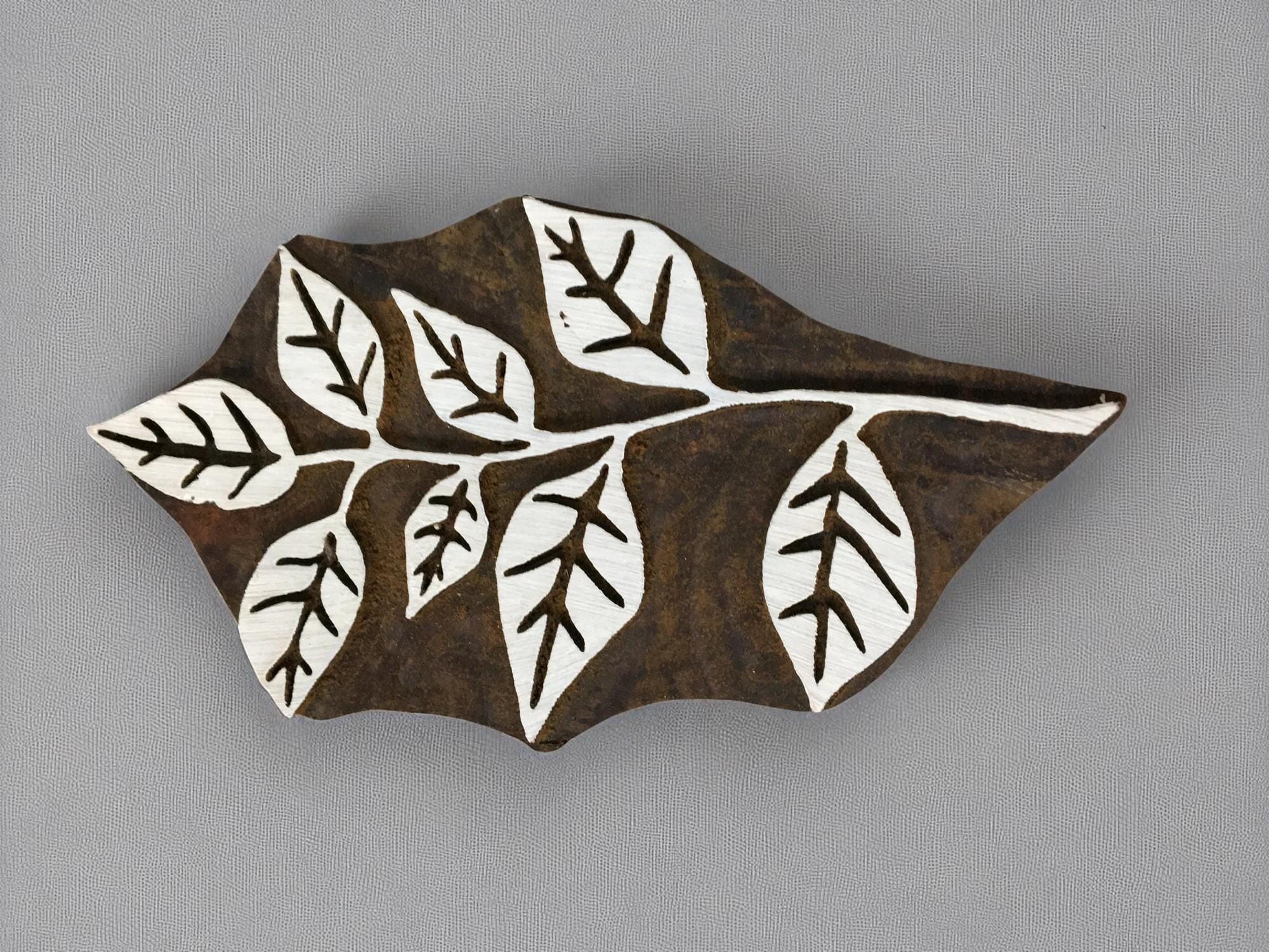 Alder Leaf Wooden Stamp, 75 X 125 cm