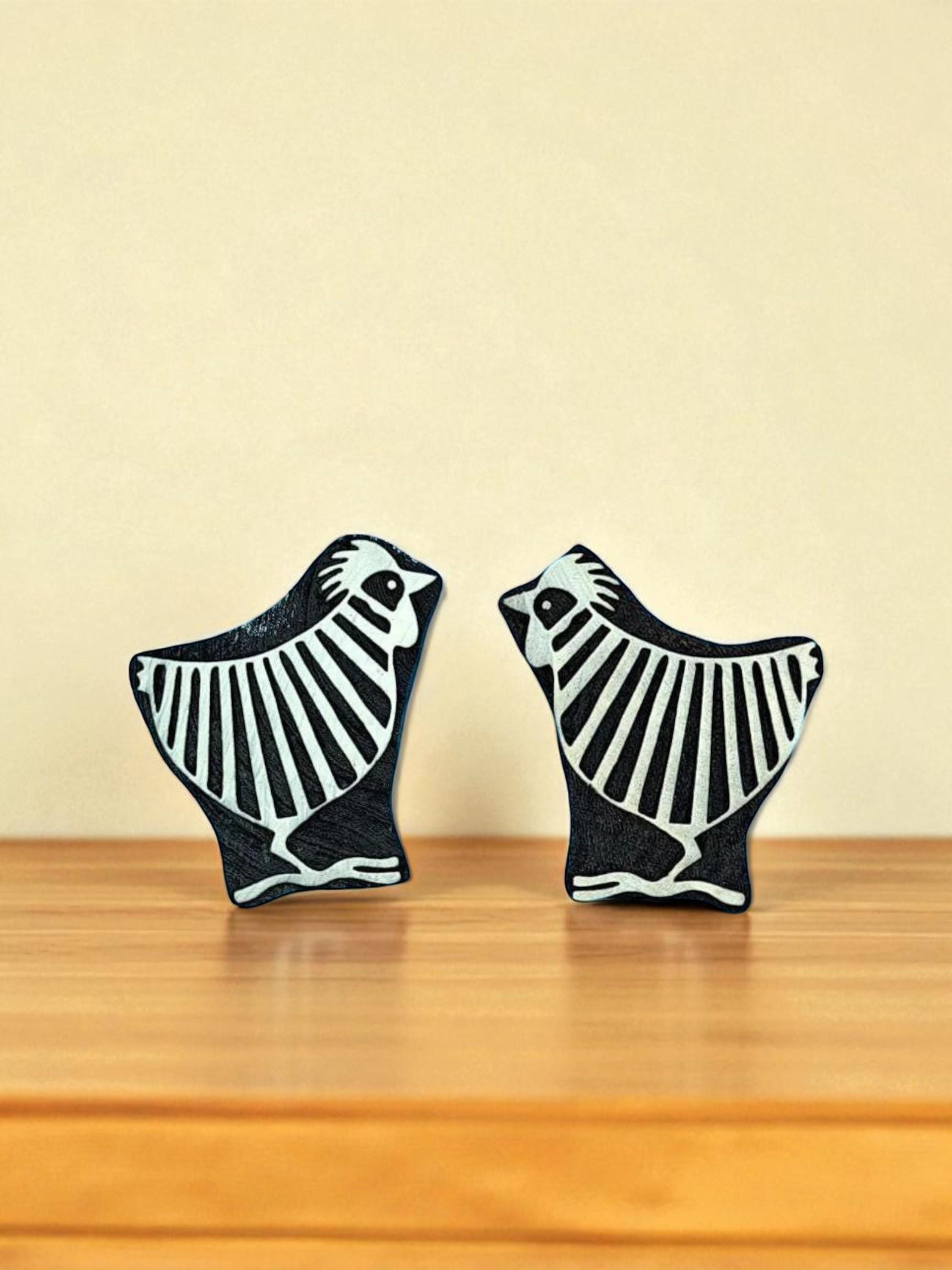 Stripy Chicken Pair