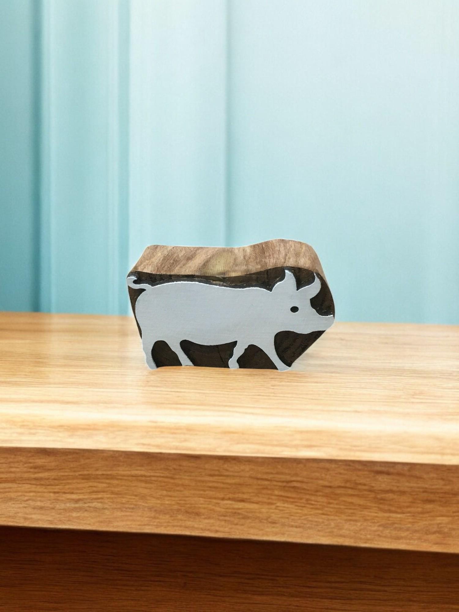 Indian wooden printing block - Pig Stamp, Wood Block Stamps, Tjaps, Pottery stamps, Indian Wood Stamps, Soap stamp
