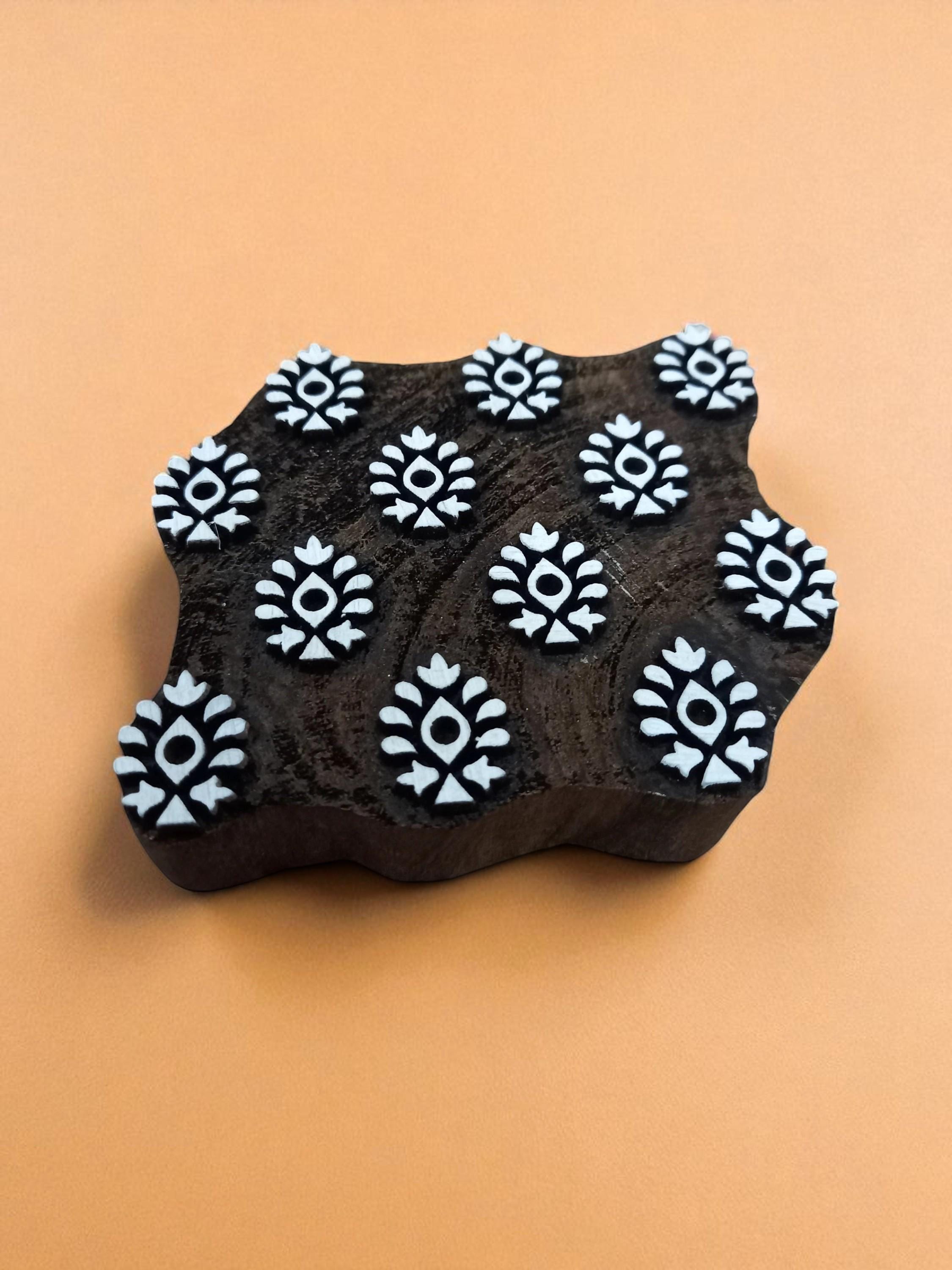 Repeat Pattern 2 ,pottery stamp ceramic mould scrapbooking tjap batik printing floral carved stamps.
