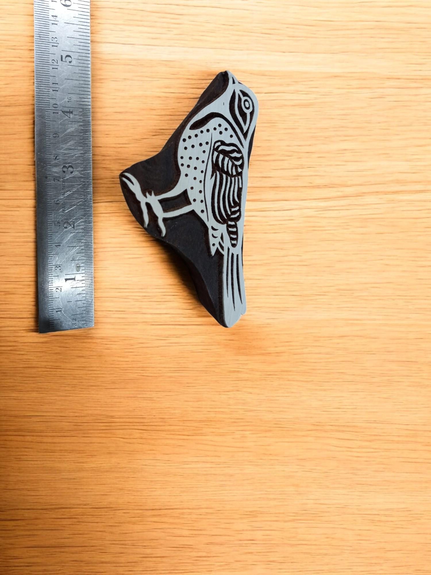 Goldfinch Bird ,pottery stamp ceramic mould scrapbooking tjap batik printing floral carved stamps.