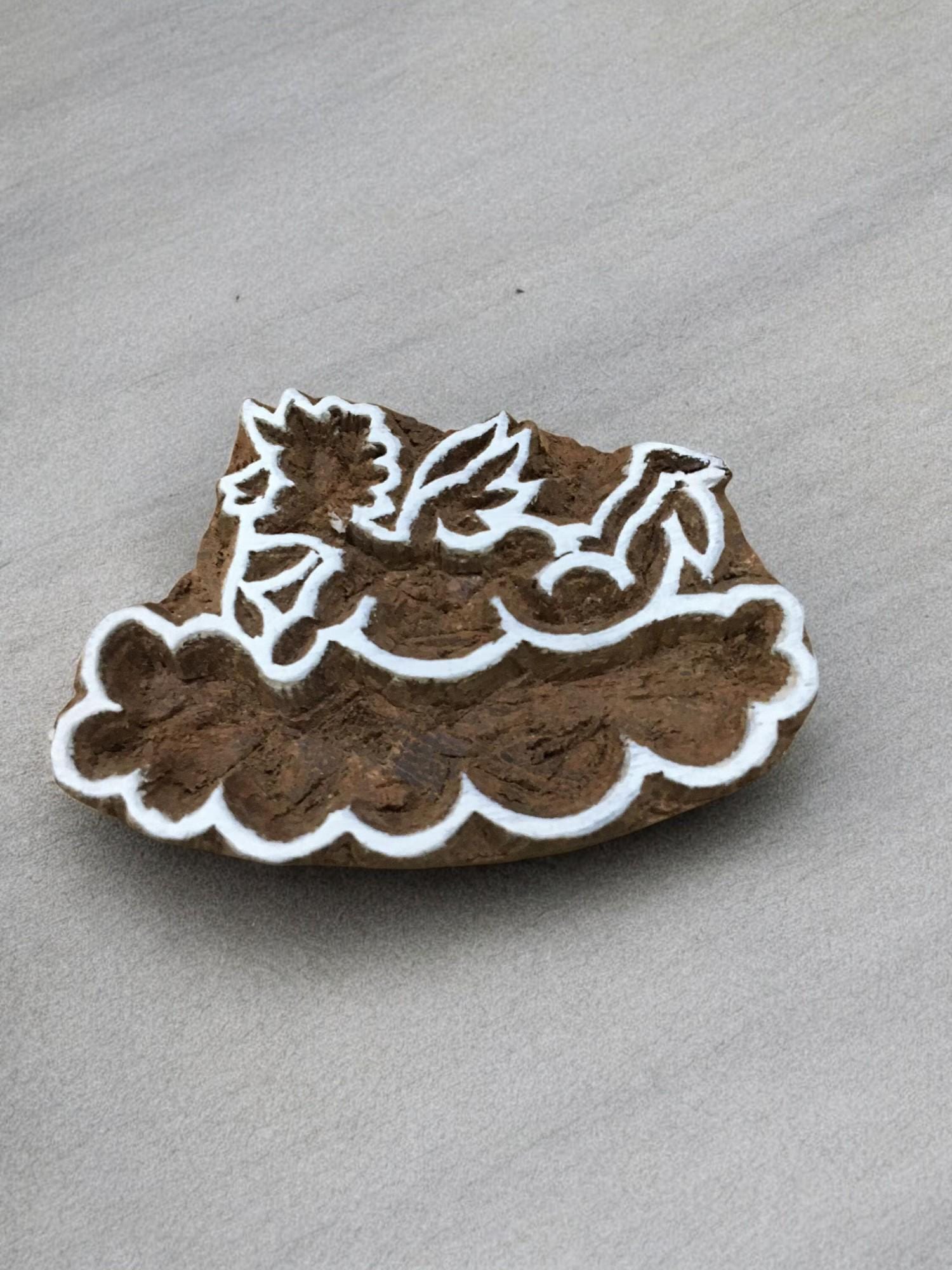 Fairy On Cloud Wood Block Stamp, Textile Printing (5 X 3 cm)