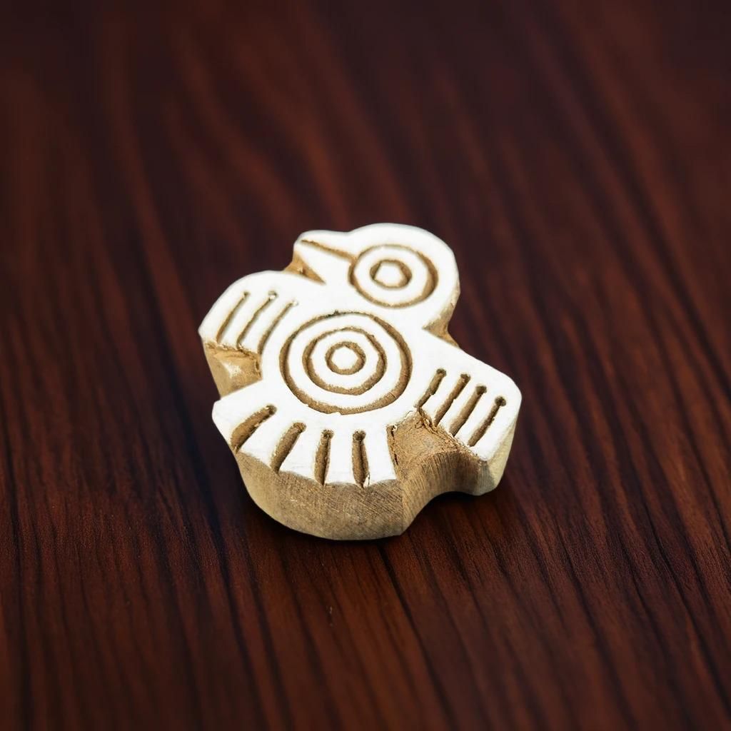 Aztec Tribal Bird Stamp | Indian Wooden Printing Blocks