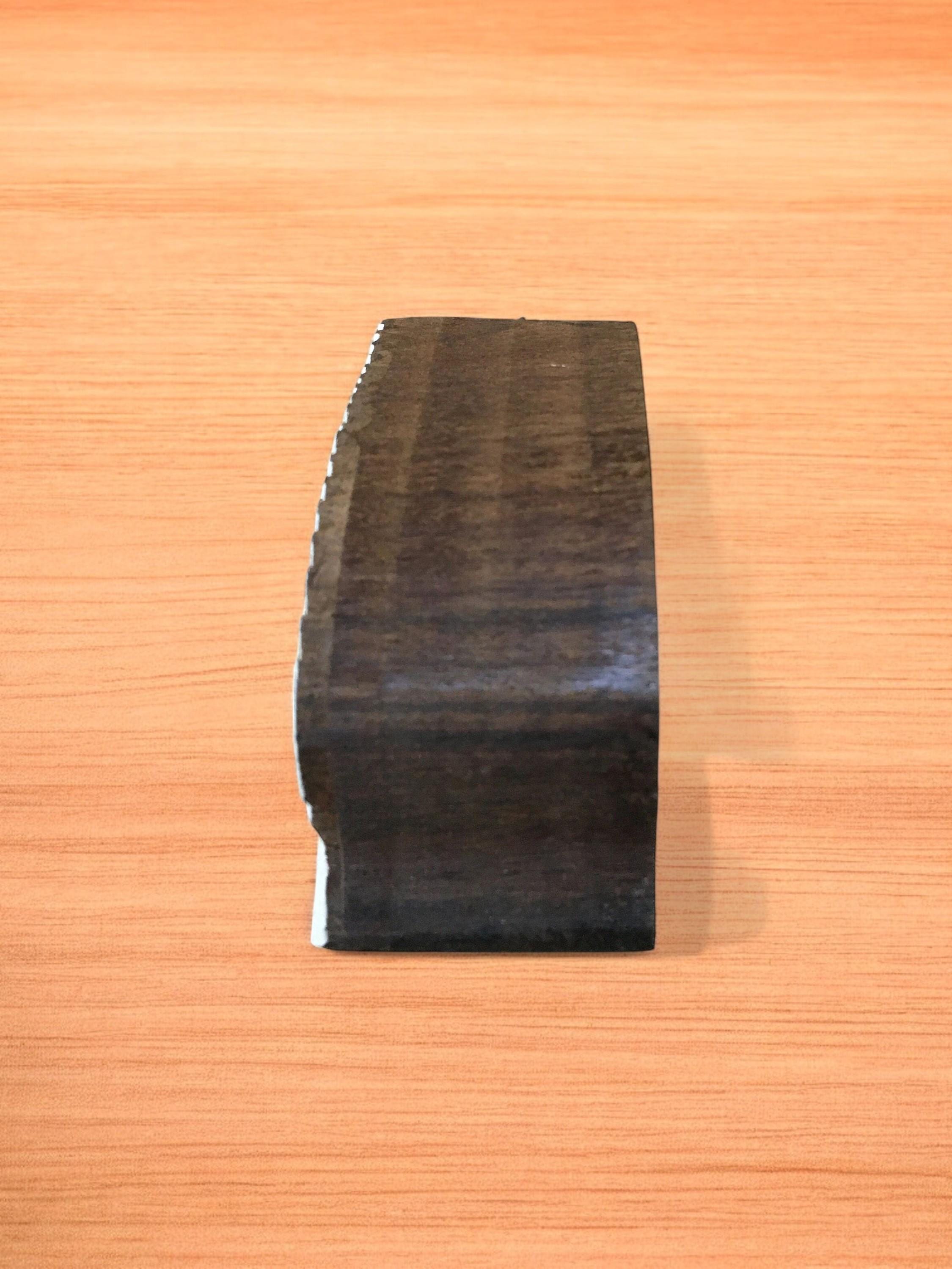 Stripy Leaf, hand carved Indian wood printing block; textile stamp; pottery stamp,