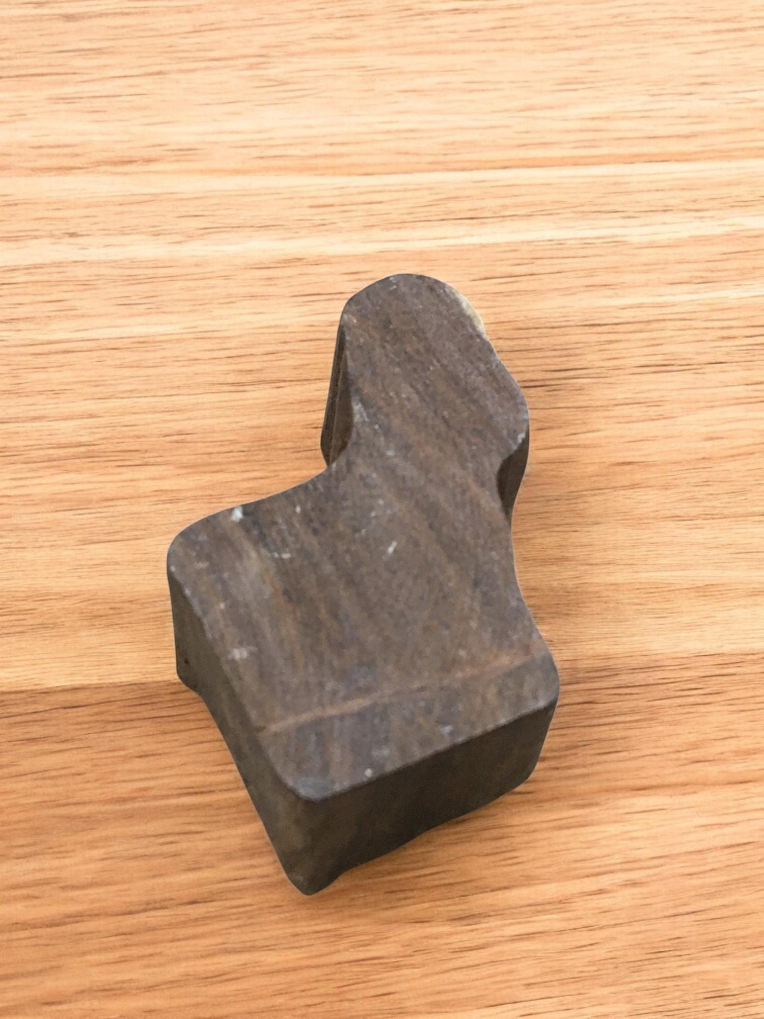 Solid Deer, hand carved Indian wood printing block; textile stamp; pottery stamp,