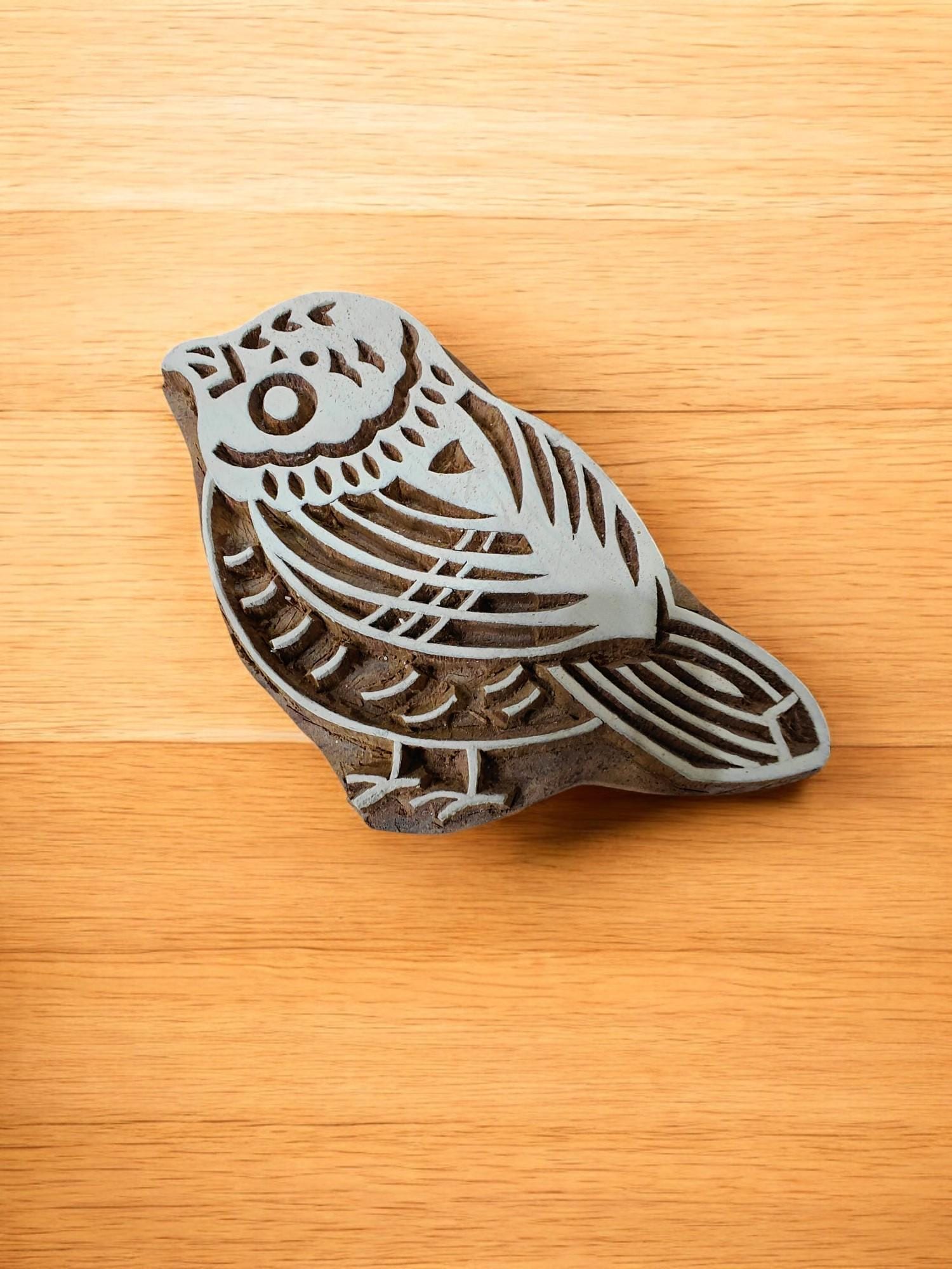 Canary Bird Wooden Printing Stamp, Pottery, Scrapbooking