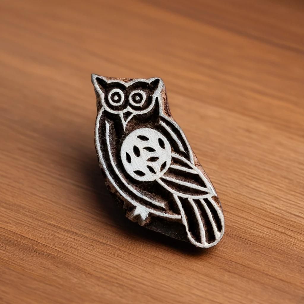 Wood Block - Baby Owl