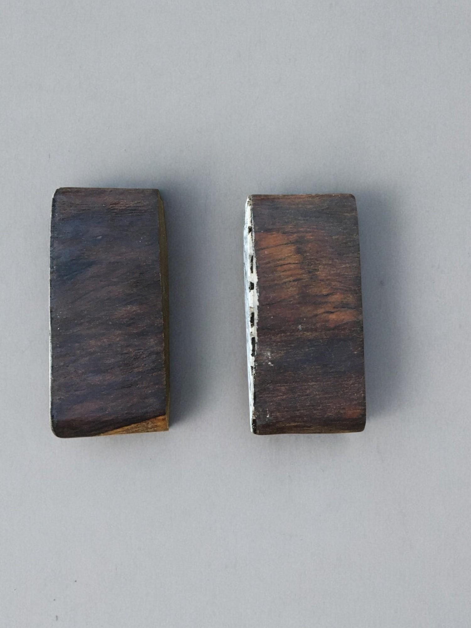 Shells Stamps, hand carved Indian wood printing block; textile stamp; pottery stamp,