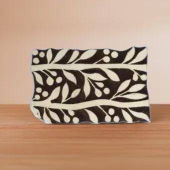Indian Wooden Printing Block - Leaf Vine Repeat