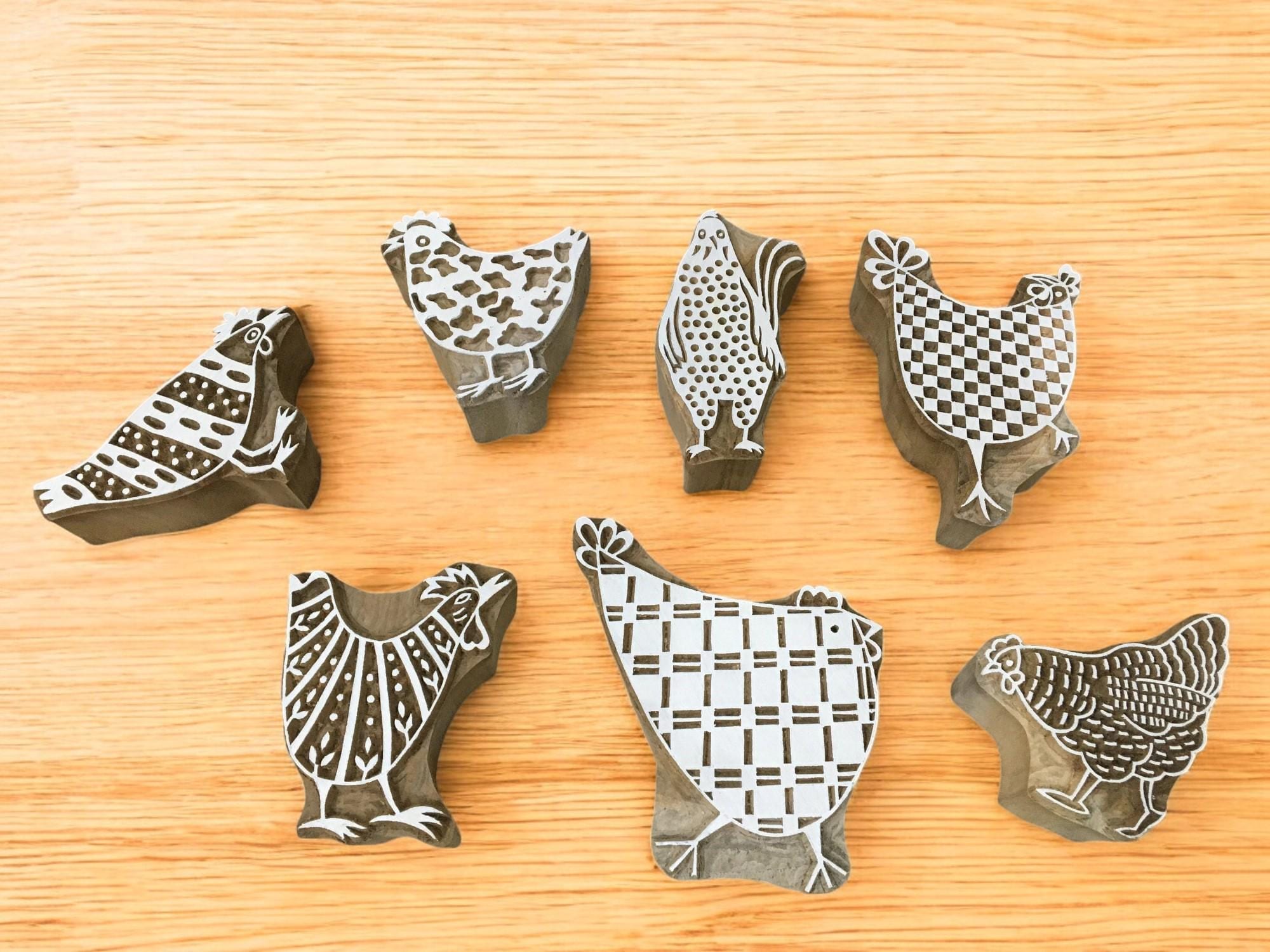 Feathered Flock of Hen Stamp