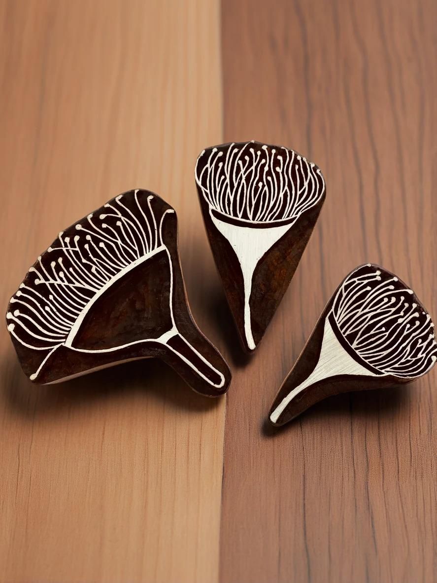 Eucalypt Flower Woodblock Stamp