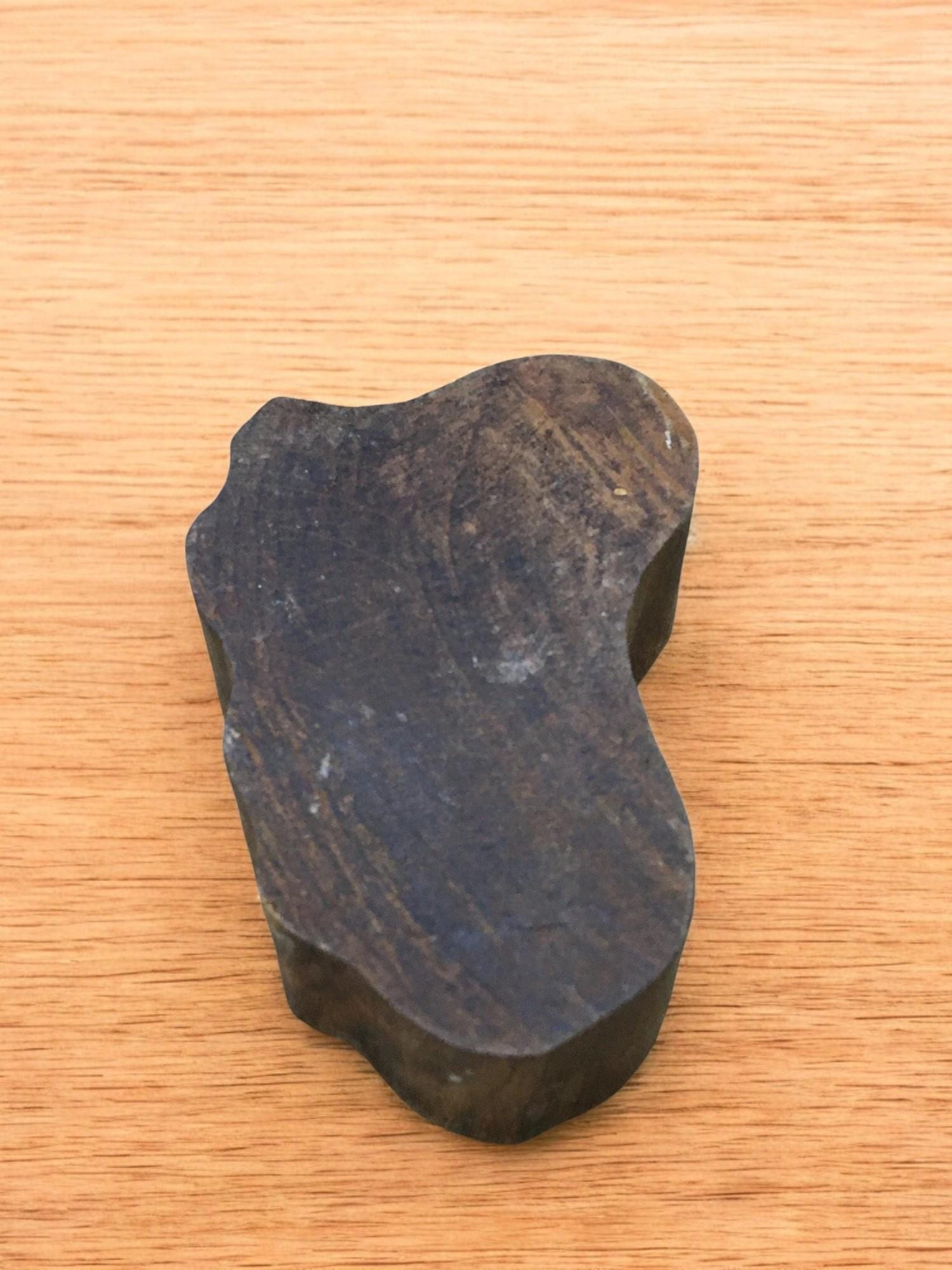 Indian Wooden Printing Block: Bicycle Design, Pottery Stamp