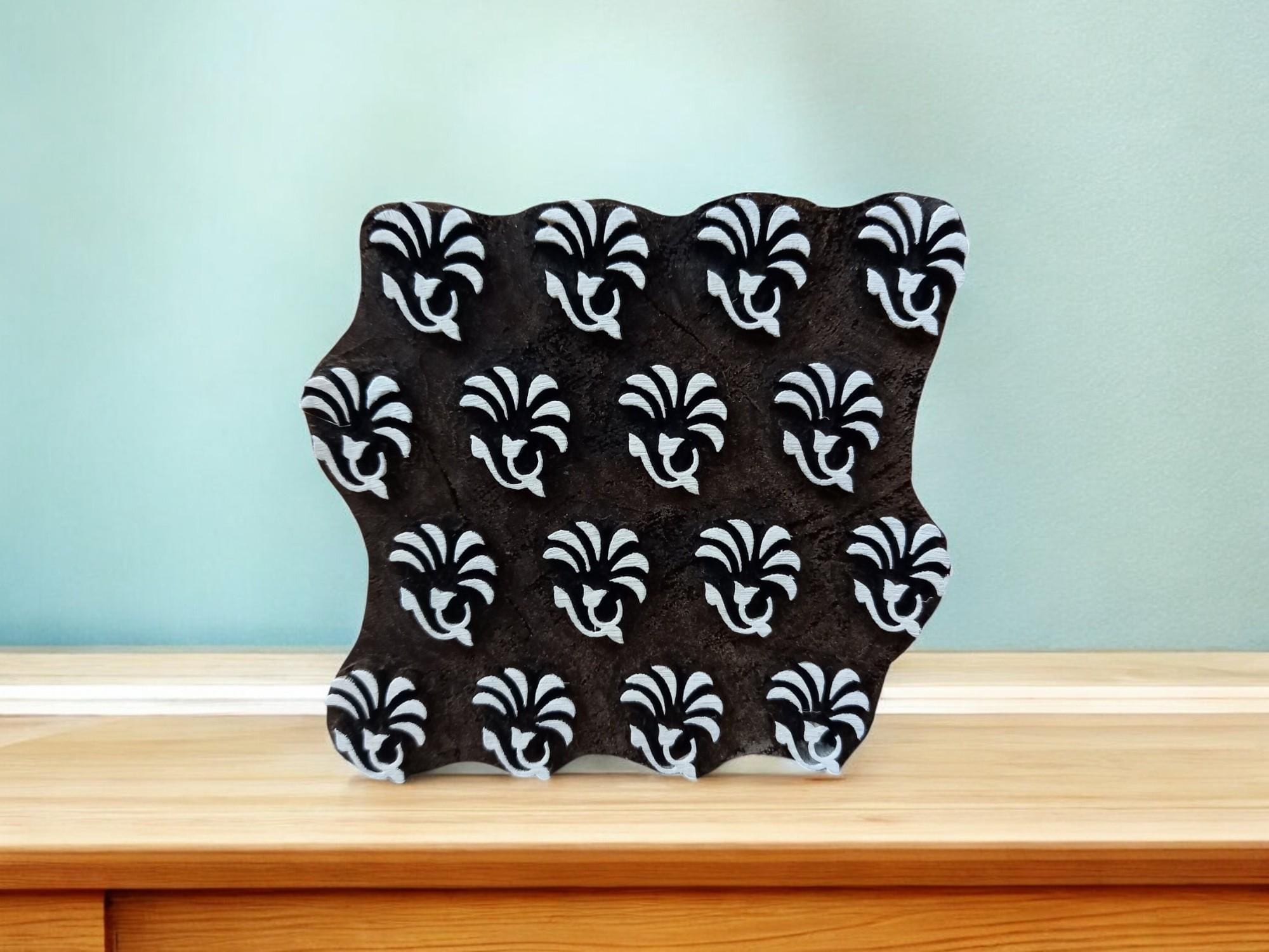 Repeat Pattern 1 ,pottery stamp ceramic mould scrapbooking tjap batik printing floral carved stamps.