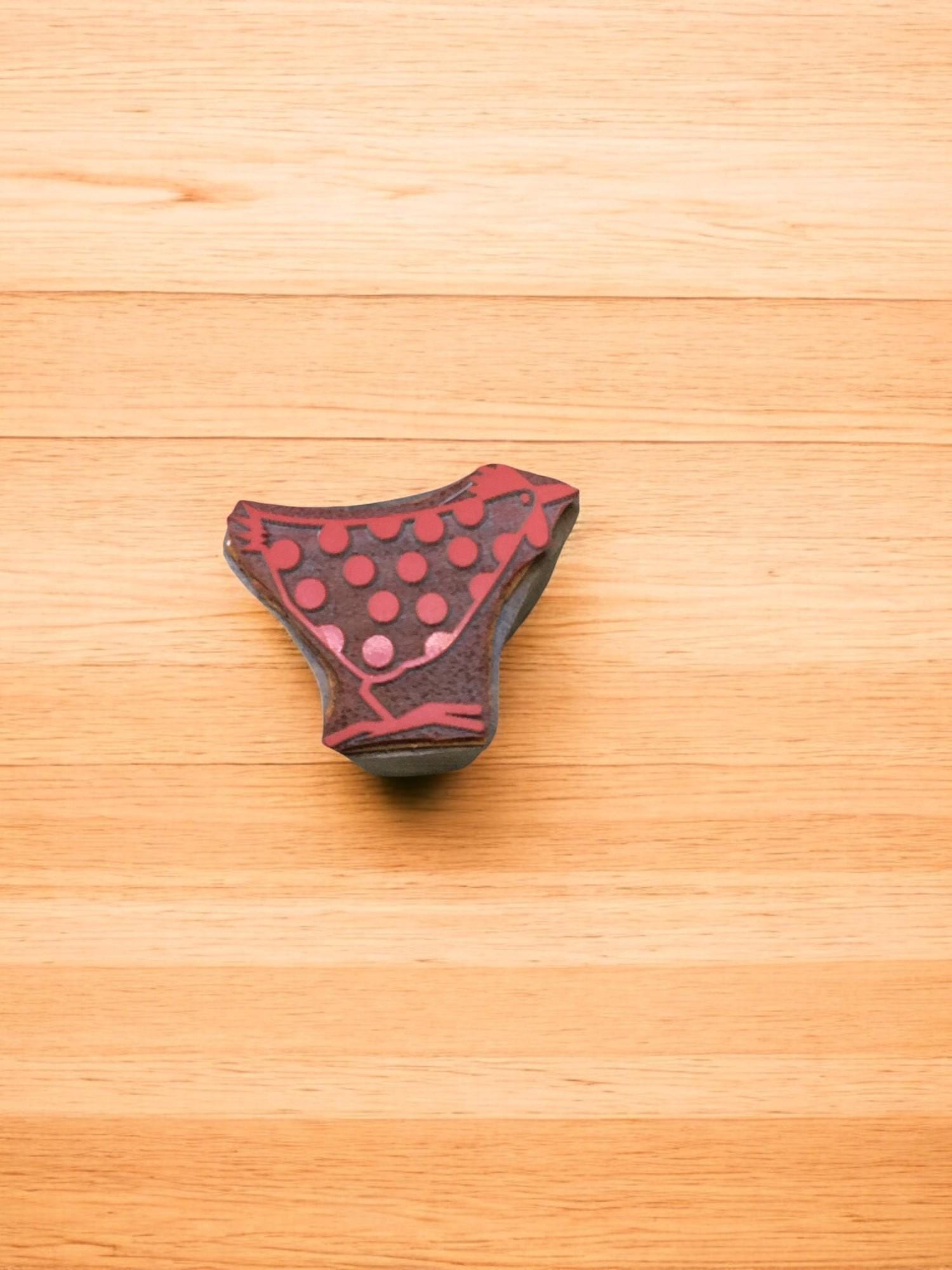 Funky Chicken Printing Block, Indian Wooden Stamp, Pottery Stamp