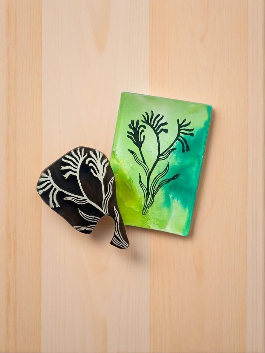 Kangaroo Paw Wood Block Stamp