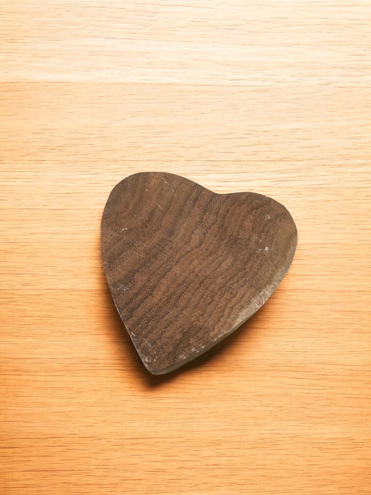 Heart with Dots Wooden Printing Block, Indian Batik Stamp (5x5 cm)