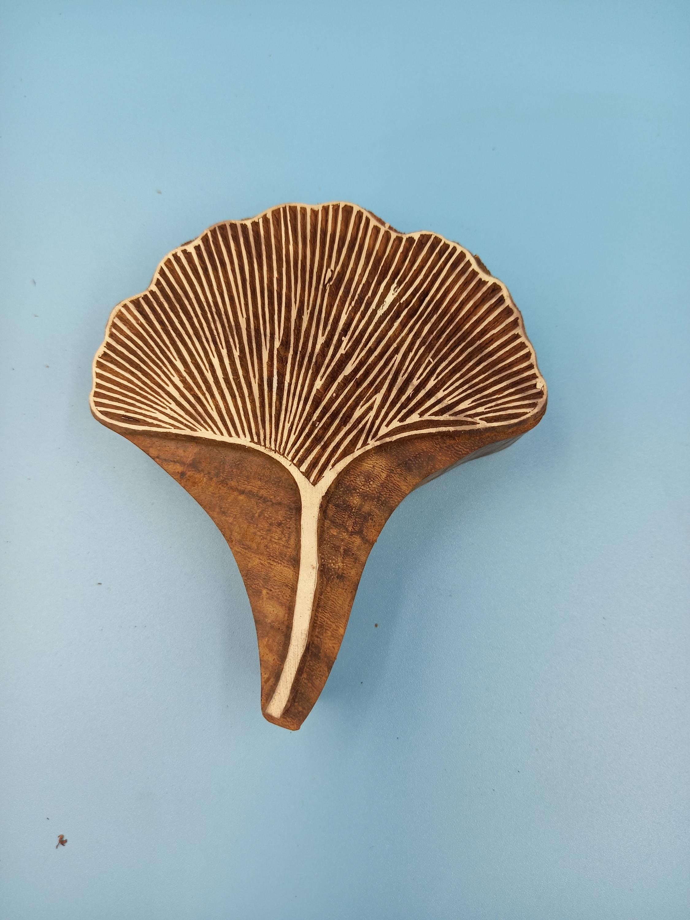 Fern Leaf Wooden Printing Block Pottery Stamp, Batik Tjaps, Blaudruck stempel