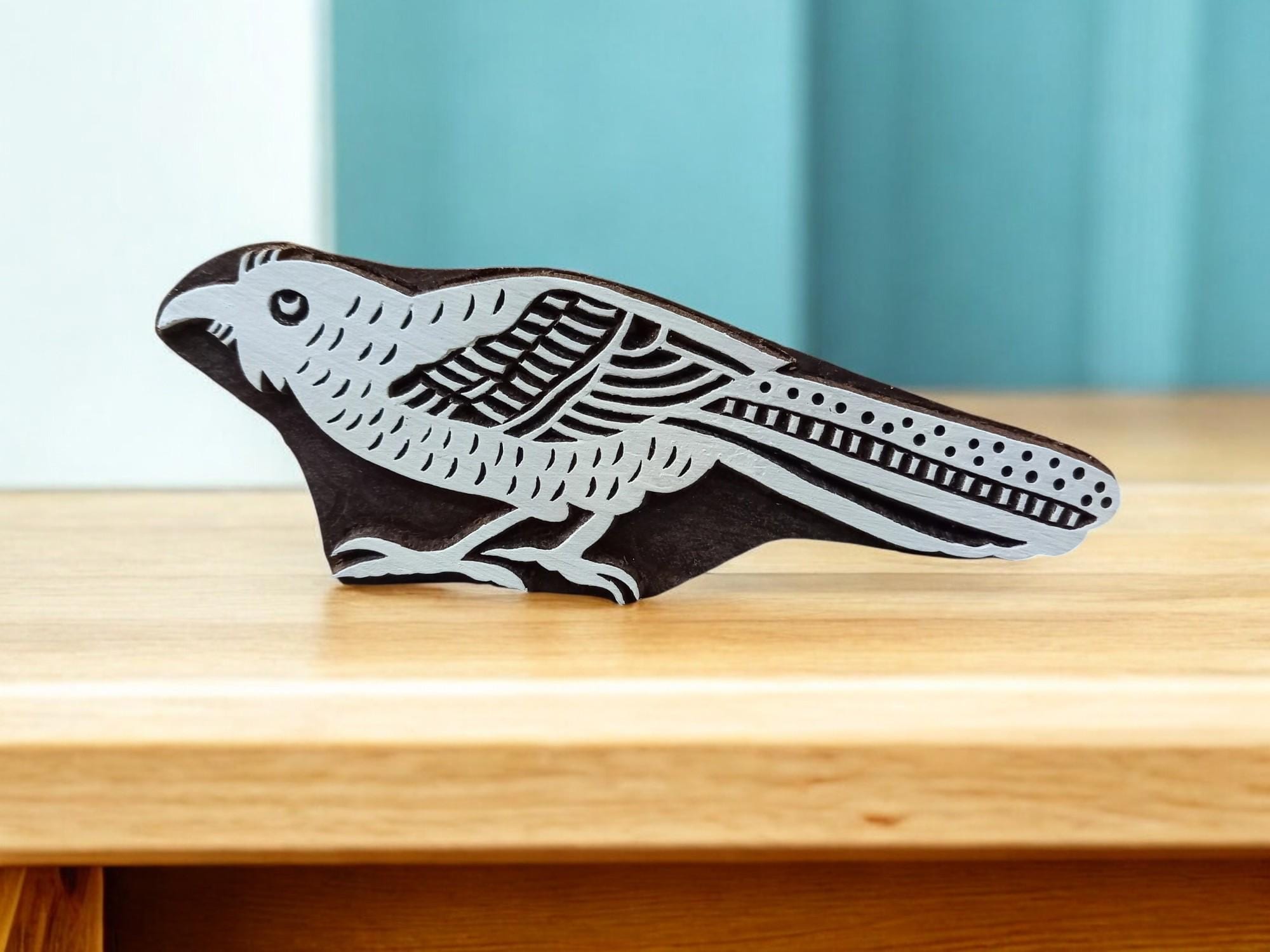 Cuckoo Bird ,pottery stamp ceramic mould scrapbooking tjap batik printing floral carved stamps.