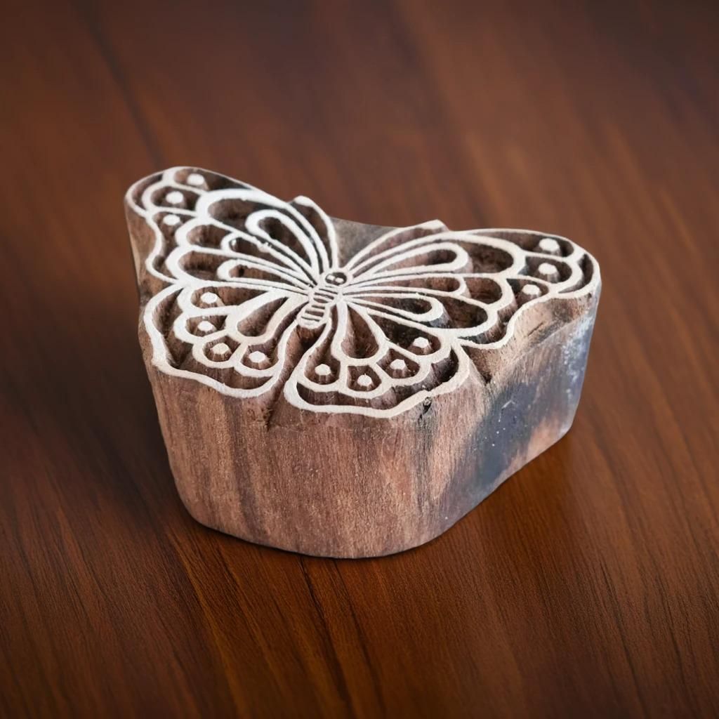 Wood Block - Butterfly