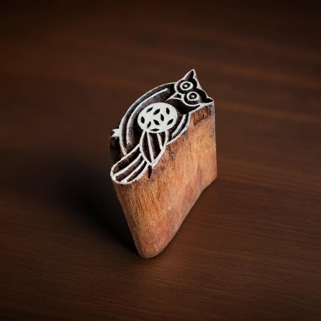 Wood Block - Baby Owl