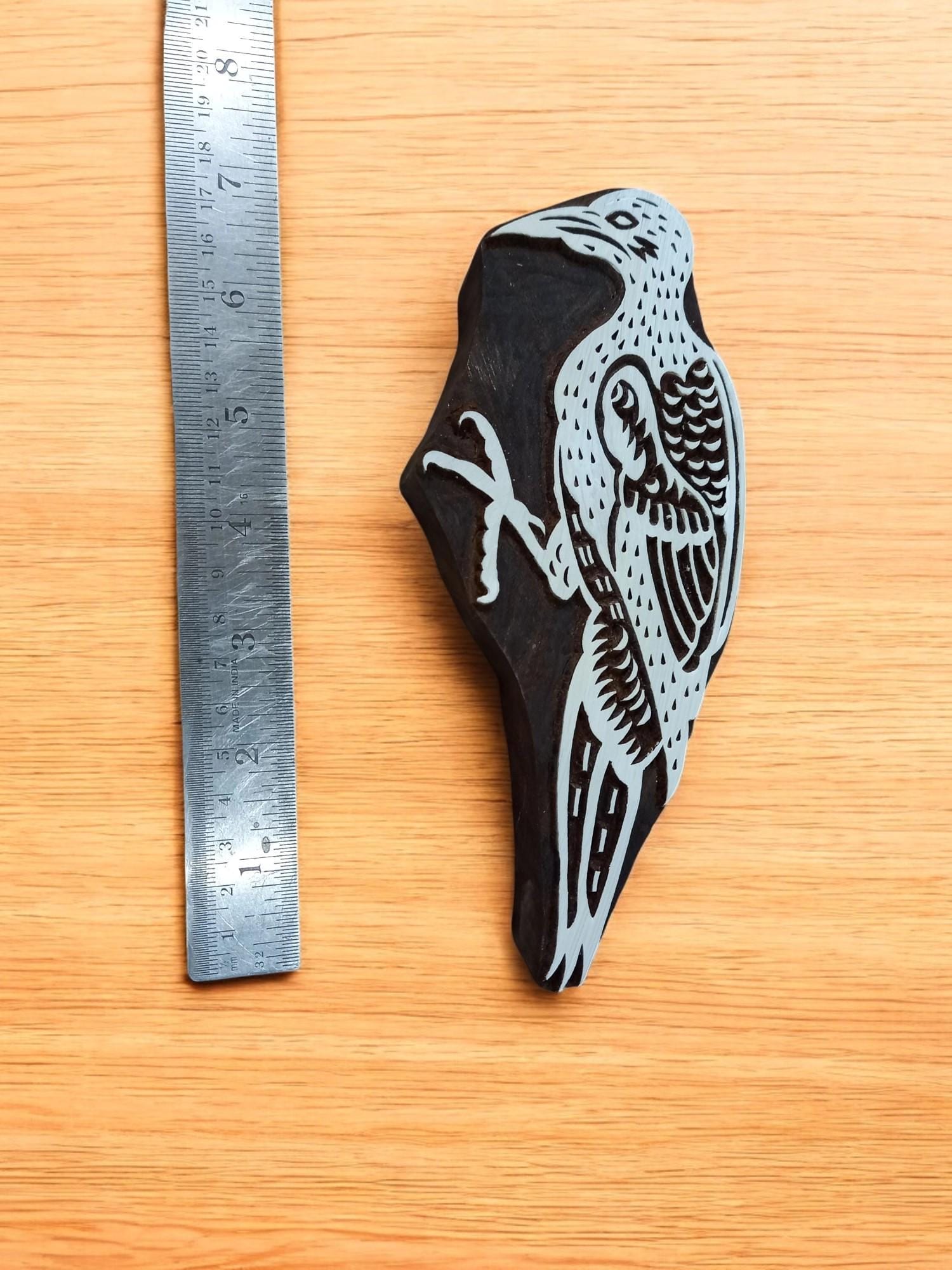 Vulture Bird ,pottery stamp ceramic mould scrapbooking tjap batik printing floral carved stamps.