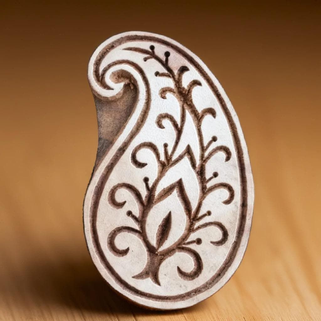Wood Block - Paisley