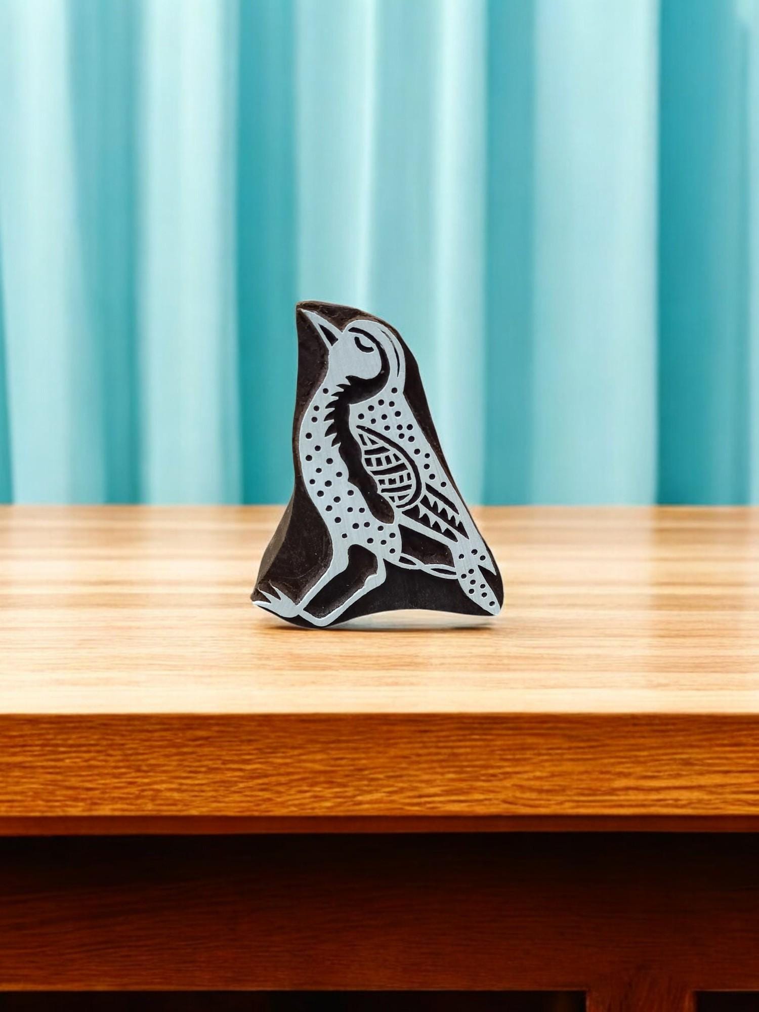 Nightingale Bird ,pottery stamp ceramic mould scrapbooking tjap batik printing floral carved stamps.