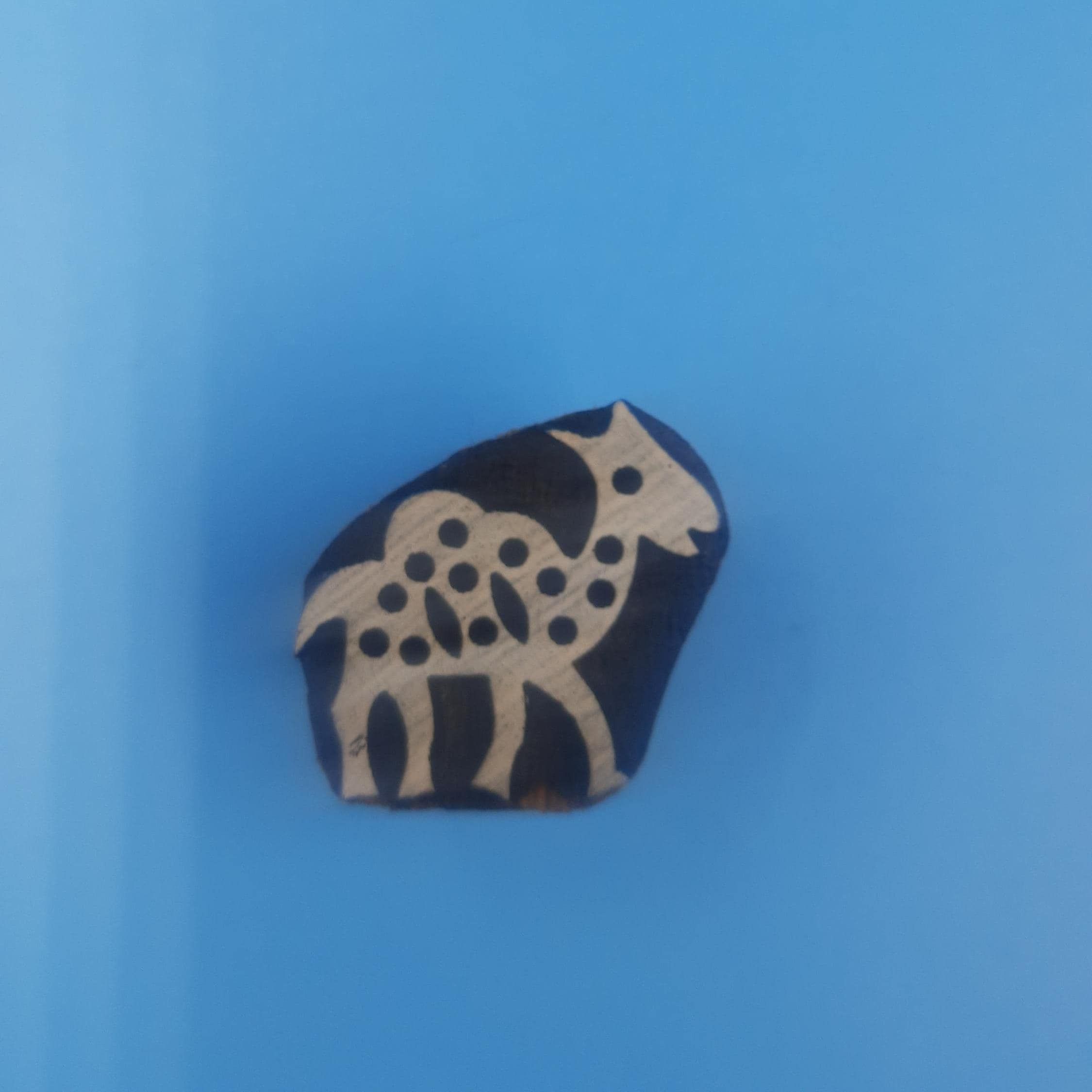 Mini Camel Wooden Printing Block Pottery Stamp, Batik Tjaps, Blaudruck stempel
