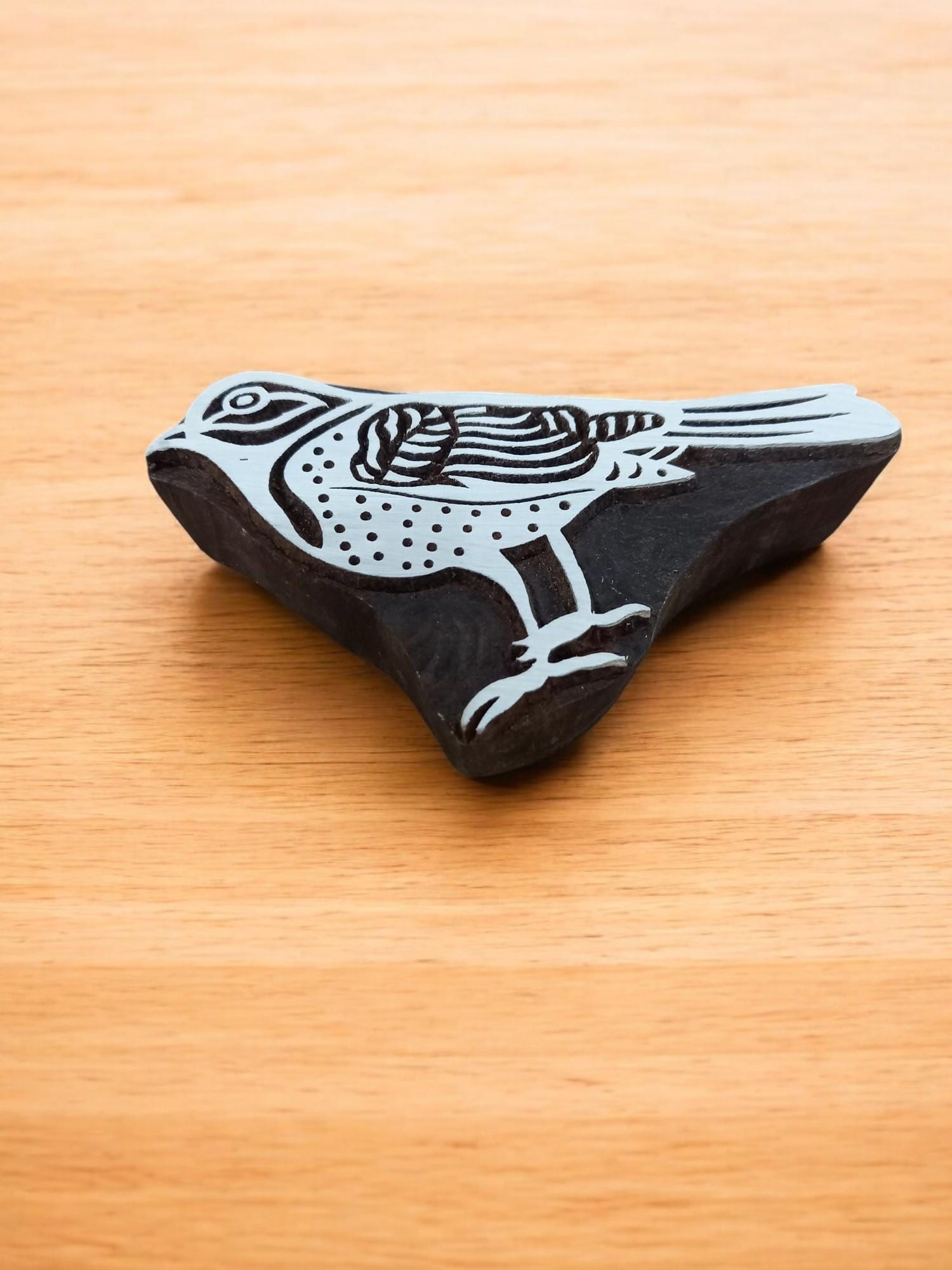 Goldfinch Bird ,pottery stamp ceramic mould scrapbooking tjap batik printing floral carved stamps.