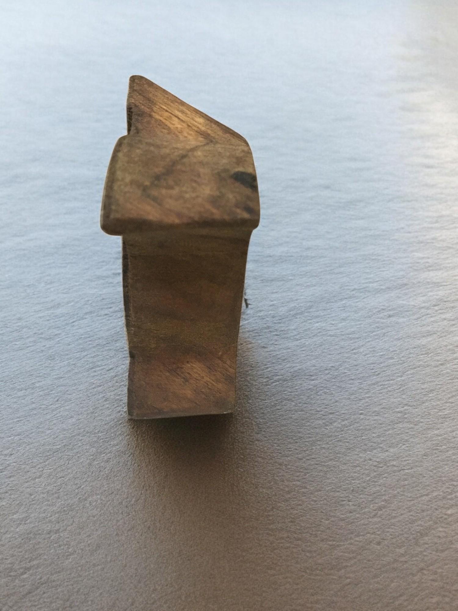 Hand Carved Turtle Stamp, Indian Rosewood Printing Block