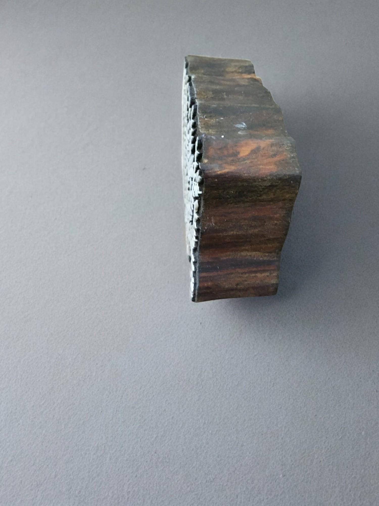 seawood  hand carved Indian wood printing block; textile stamp; pottery stamp,