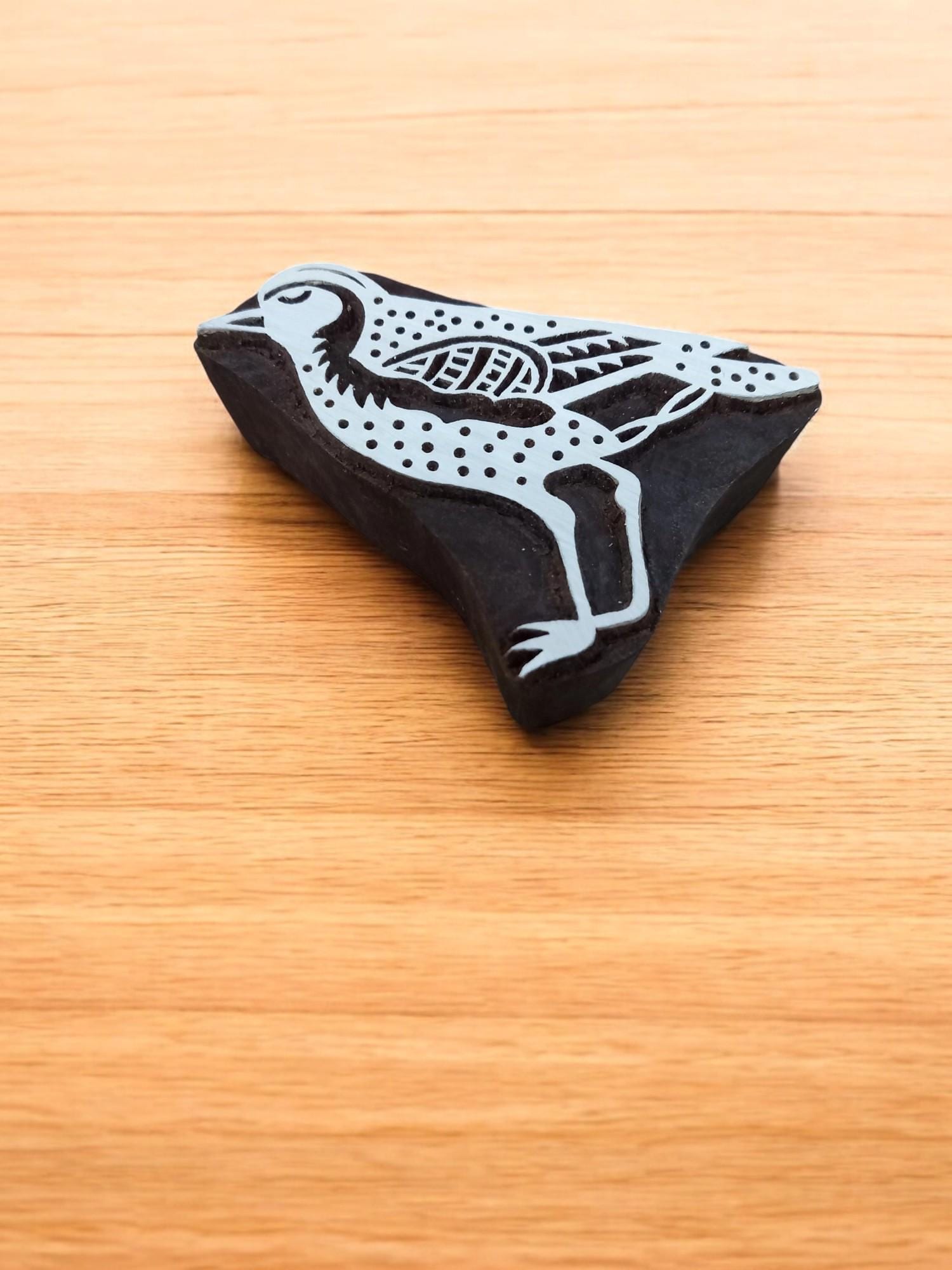 Nightingale Bird ,pottery stamp ceramic mould scrapbooking tjap batik printing floral carved stamps.