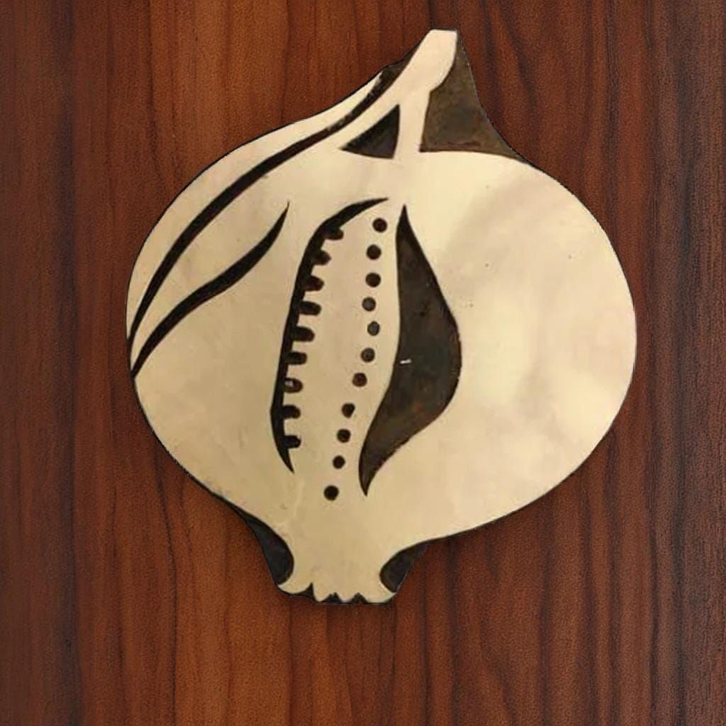 Large Pomegranate Halved Wood Block