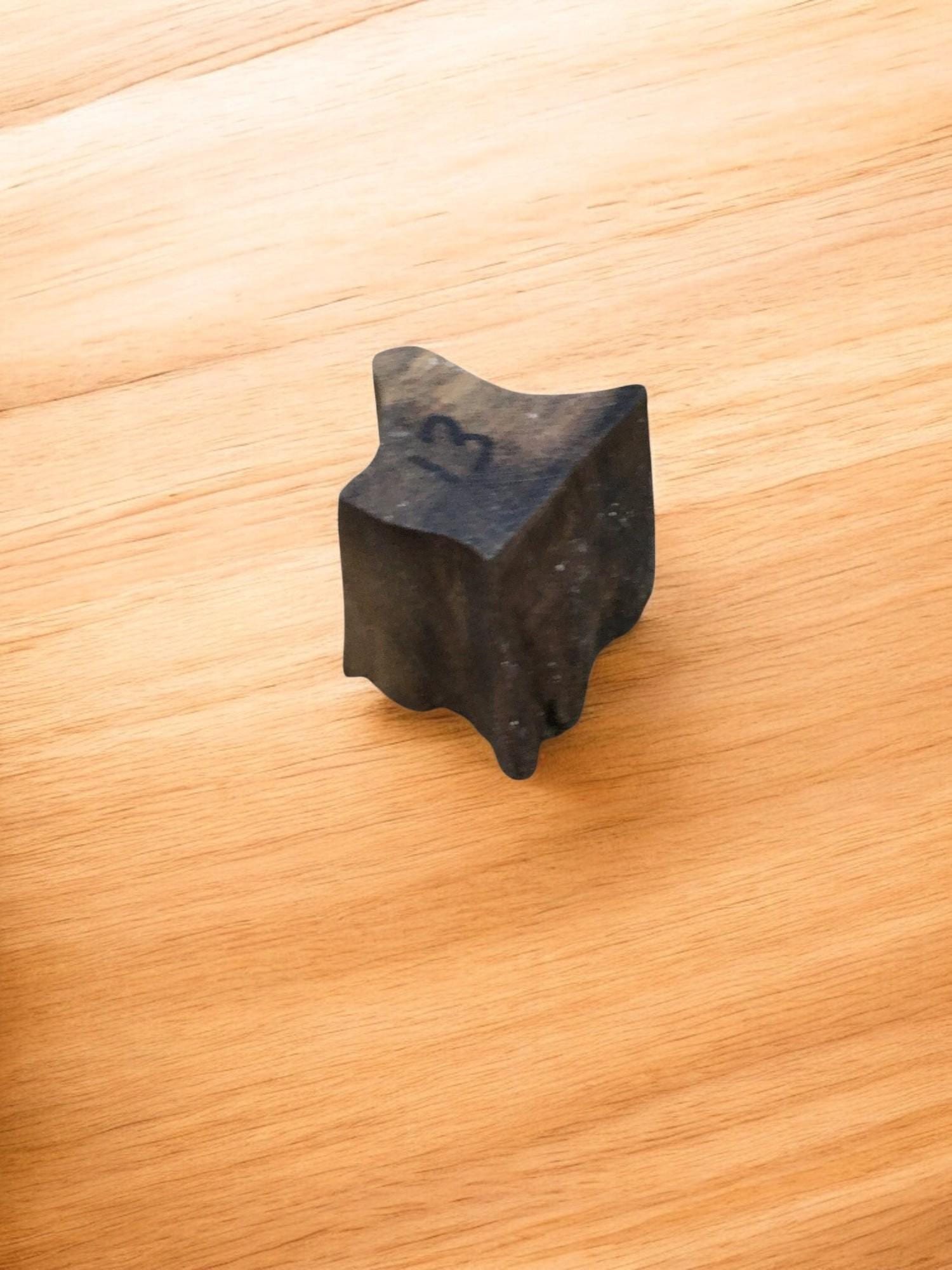 Small Cat, hand carved Indian wood printing block; textile stamp; pottery stamp,