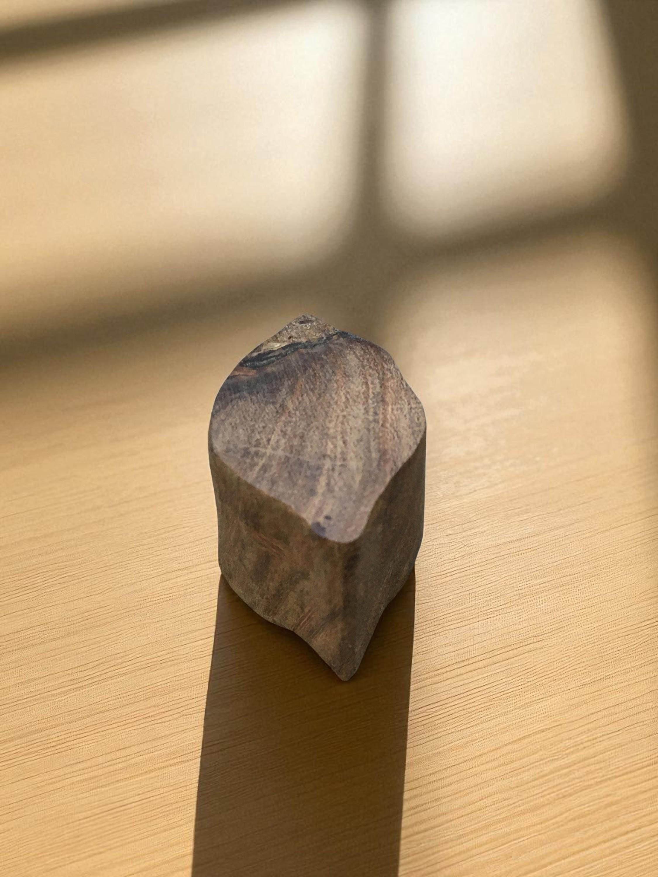 Hand Carved Indian Wood Printing Block: Exquisite Leaf Design