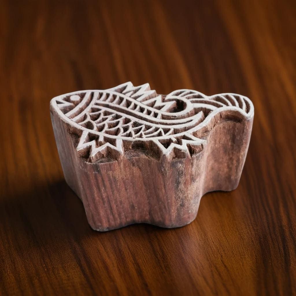 Wood Block - Fanciful Fish