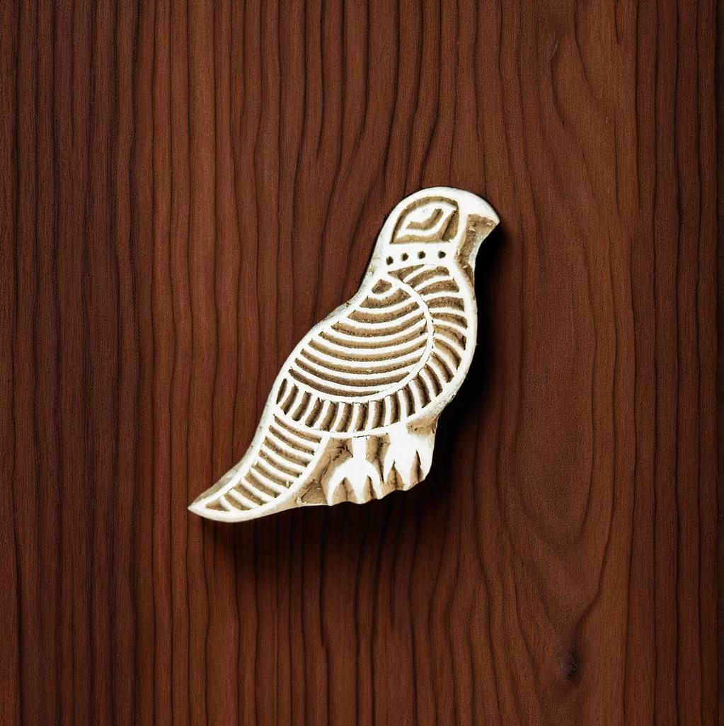Wooden Parakeet Stamp | Printing Blocks for Batik and Fabric Printing
